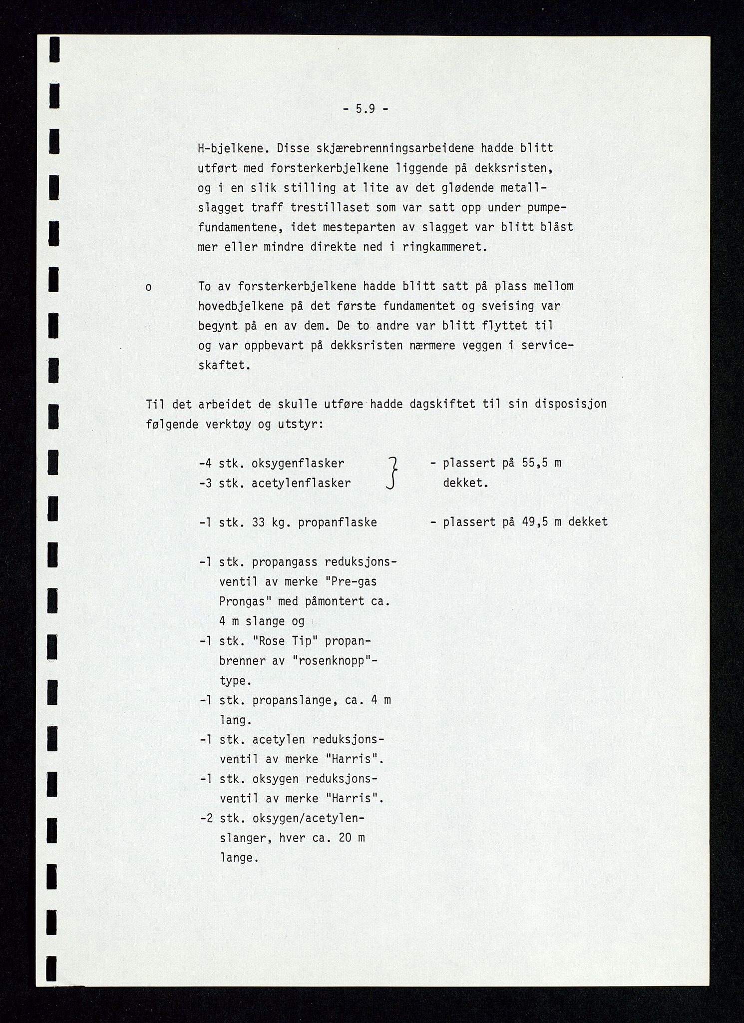 Pa 1339 - Statoil ASA, AV/SAST-A-101656/0001/D/Dm/L0410: Utblåsing. Ulykker og Skader., 1978, p. 134