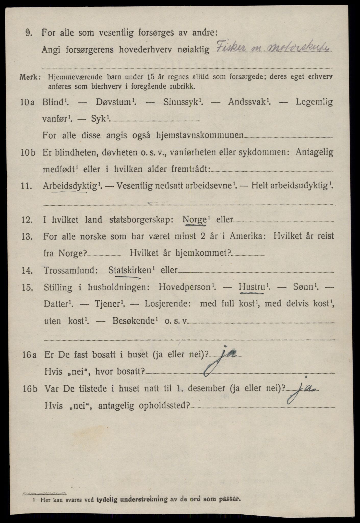 SAT, 1920 census for Giske, 1920, p. 1663