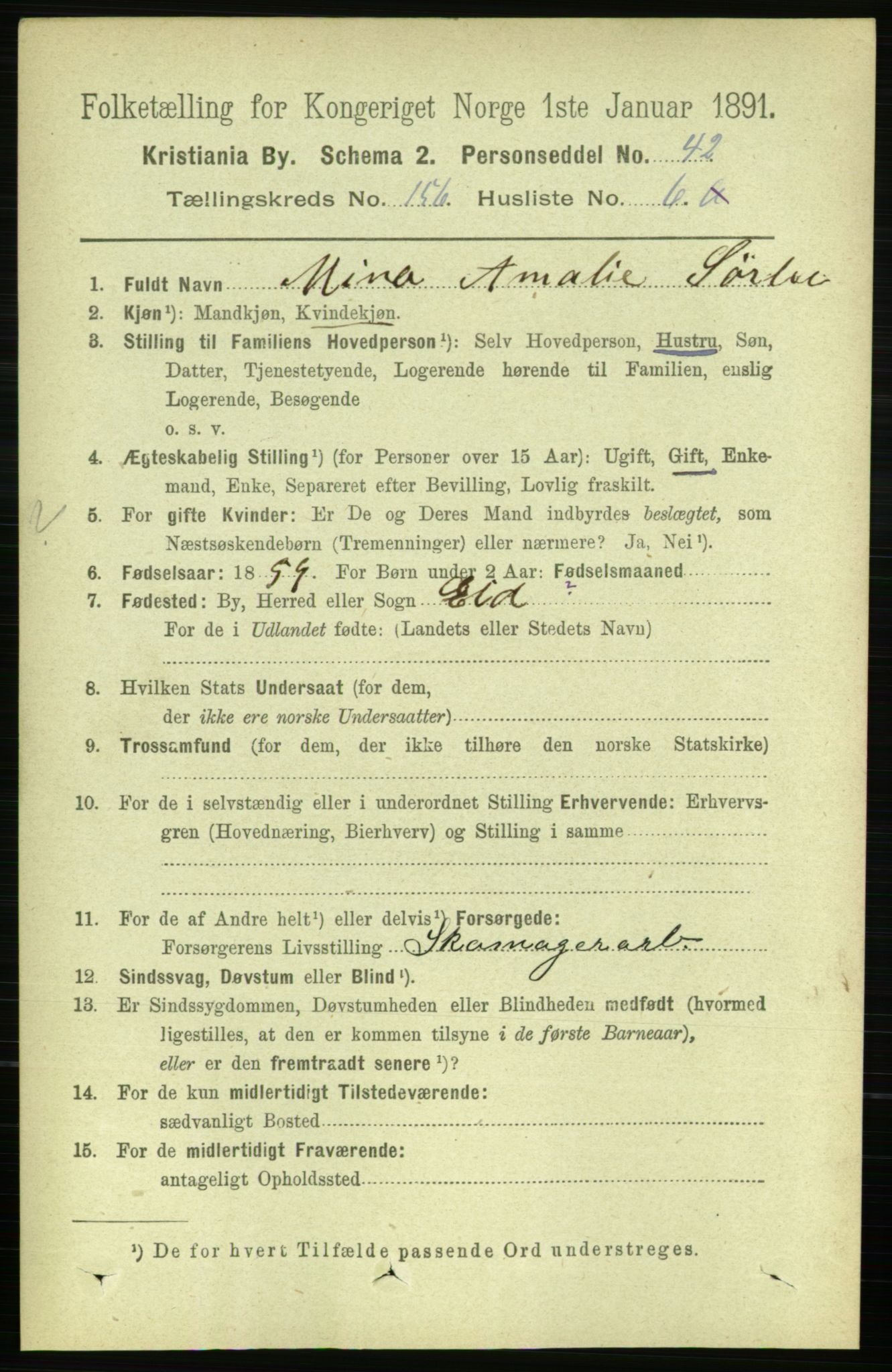 RA, 1891 census for 0301 Kristiania, 1891, p. 88774