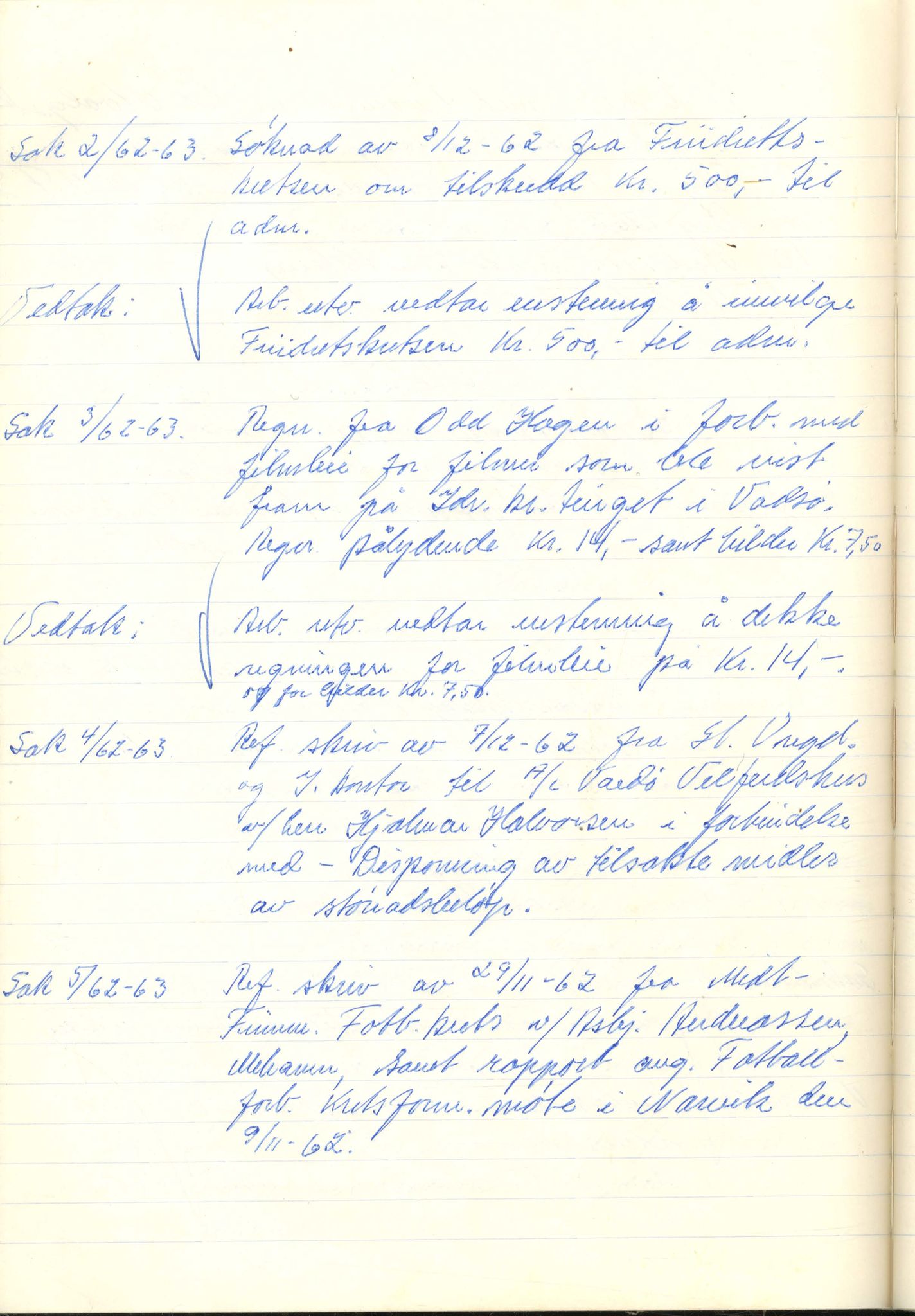 Aust-Finnmark Idrettskrets , FMFB/A-1041/A/L0005: Møteprotokoll for styre, ting og arbeidsutvalg, 1958-1963, p. 173