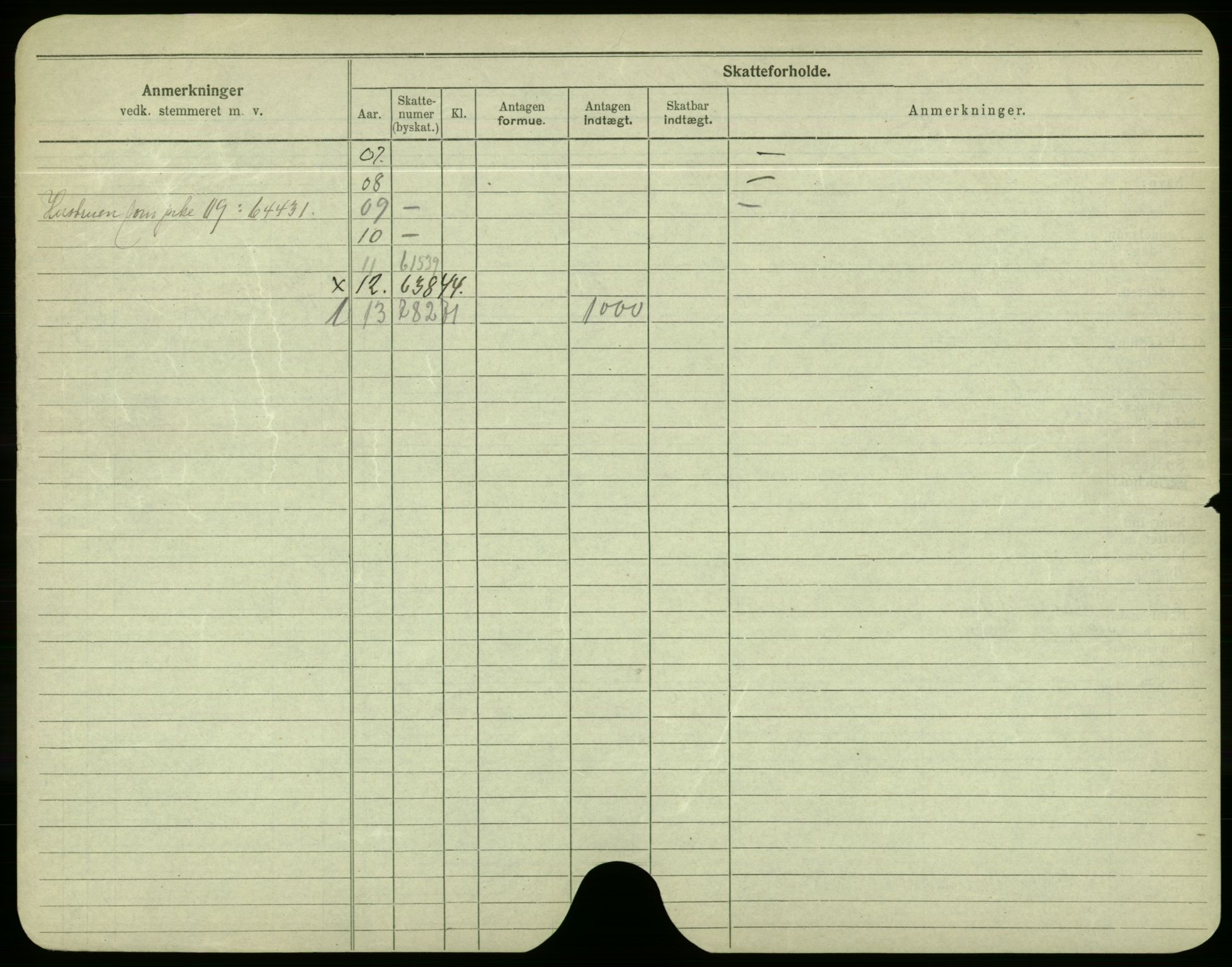 Oslo folkeregister, Registerkort, AV/SAO-A-11715/F/Fa/Fac/L0003: Menn, 1906-1914, p. 1205b