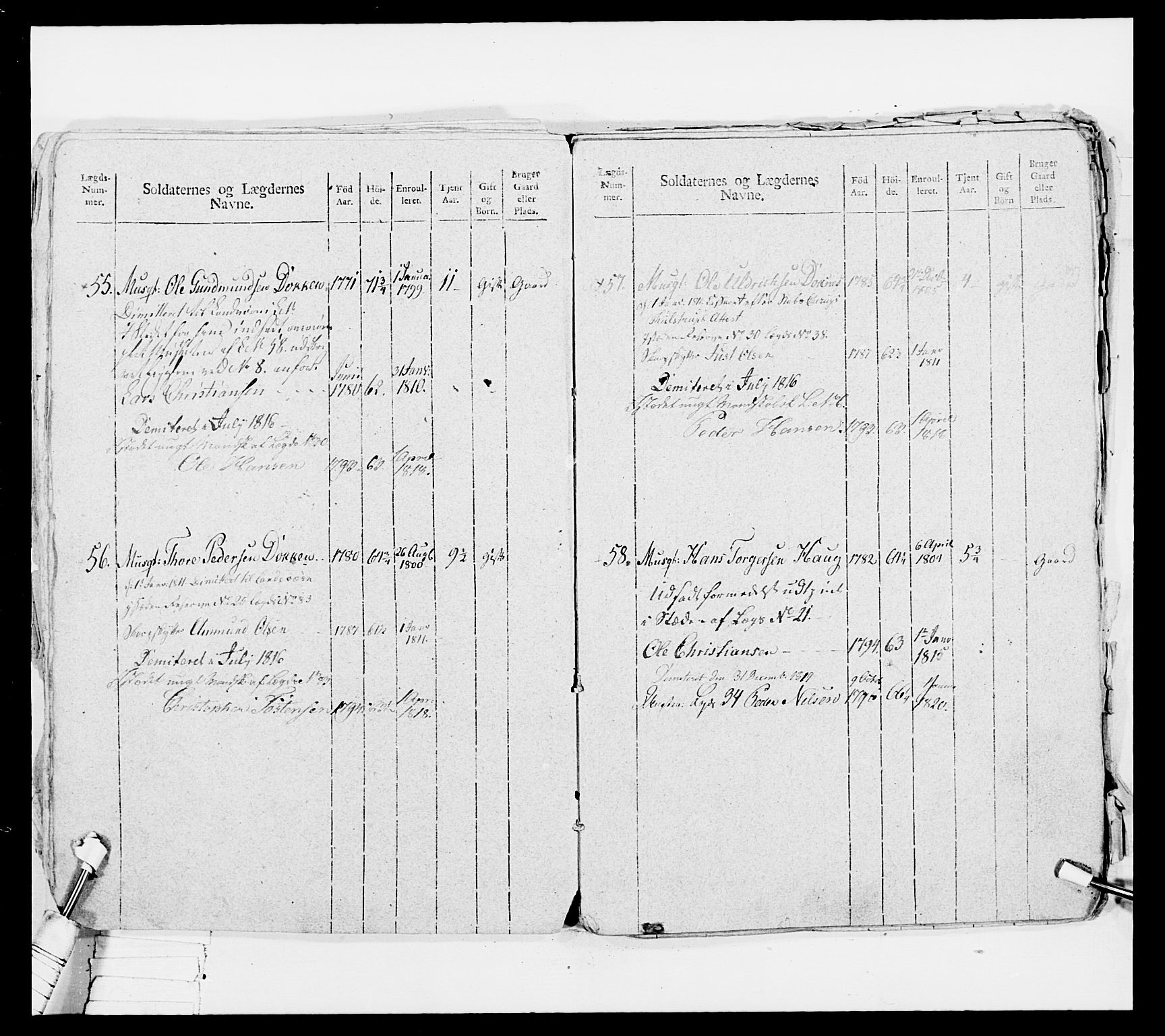 Generalitets- og kommissariatskollegiet, Det kongelige norske kommissariatskollegium, AV/RA-EA-5420/E/Eh/L0042: 1. Akershusiske nasjonale infanteriregiment, 1810, p. 330