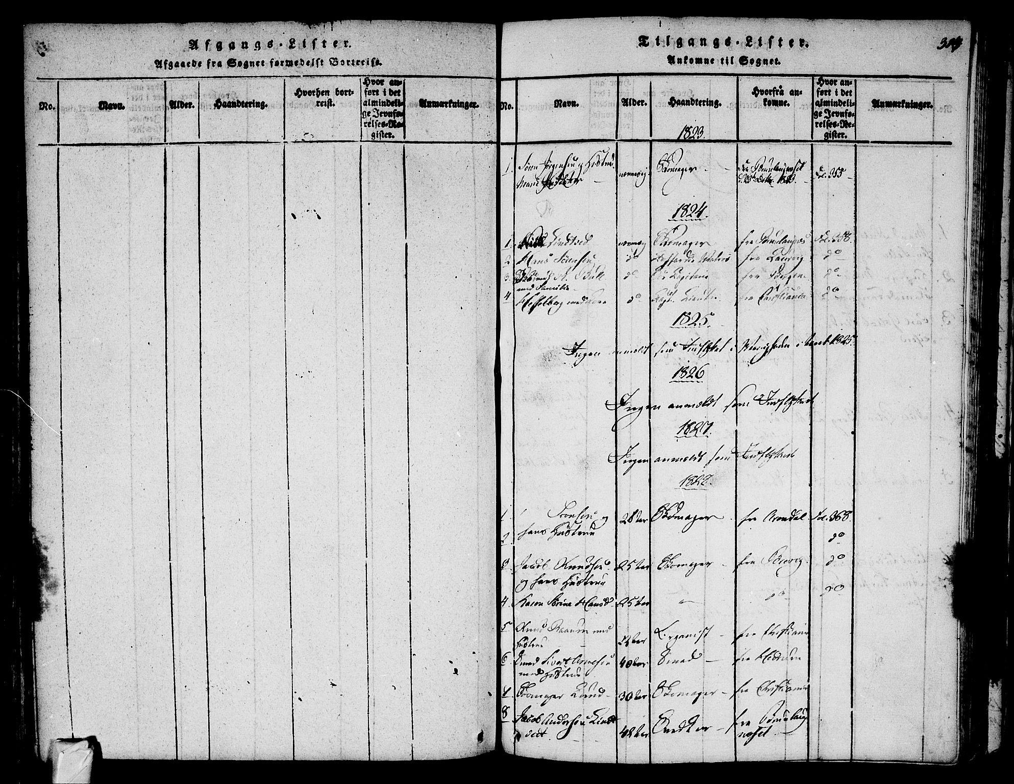 Stavern kirkebøker, AV/SAKO-A-318/F/Fa/L0006: Parish register (official) no. 6, 1816-1839, p. 314