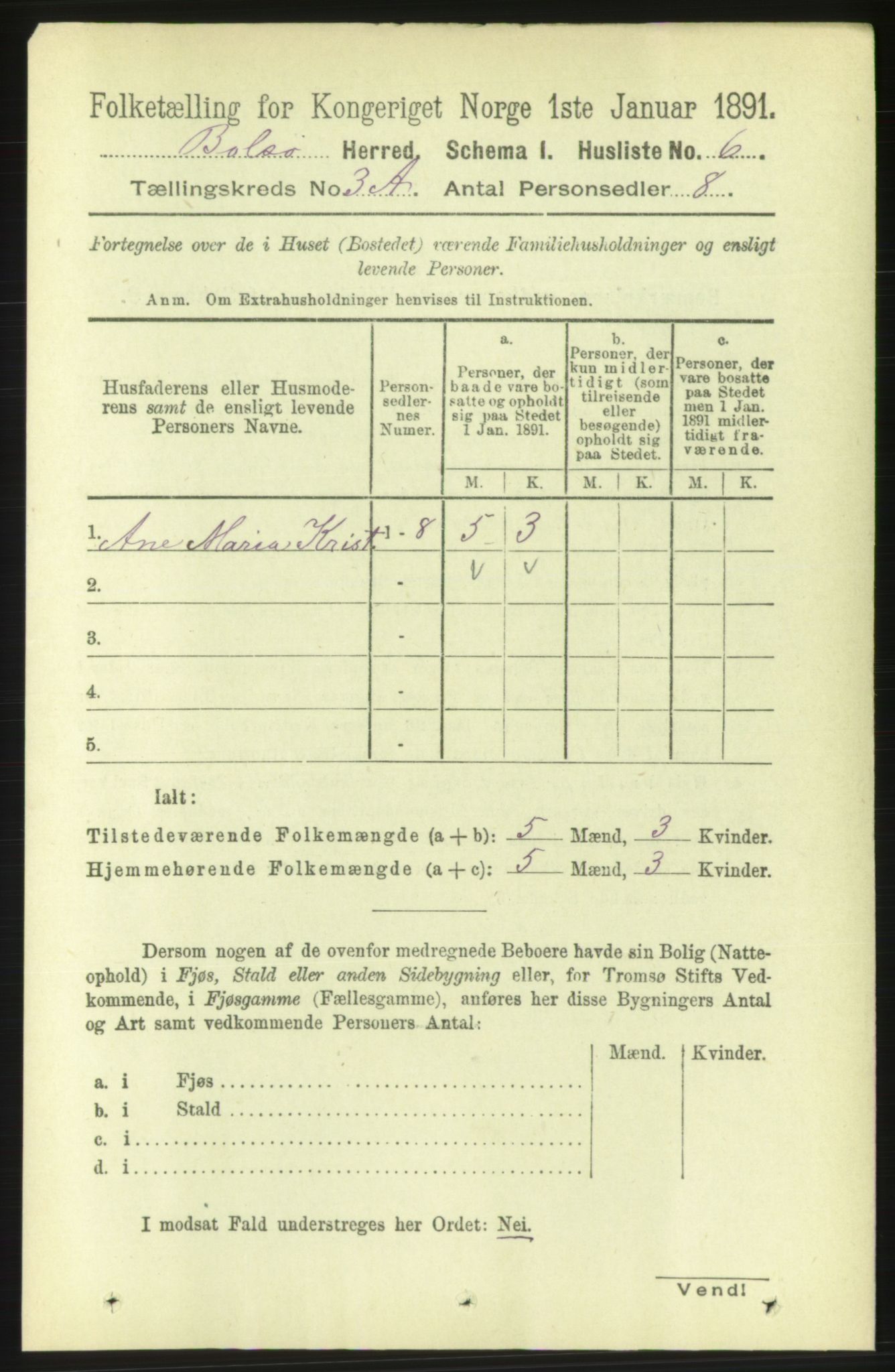 RA, 1891 census for 1544 Bolsøy, 1891, p. 1741