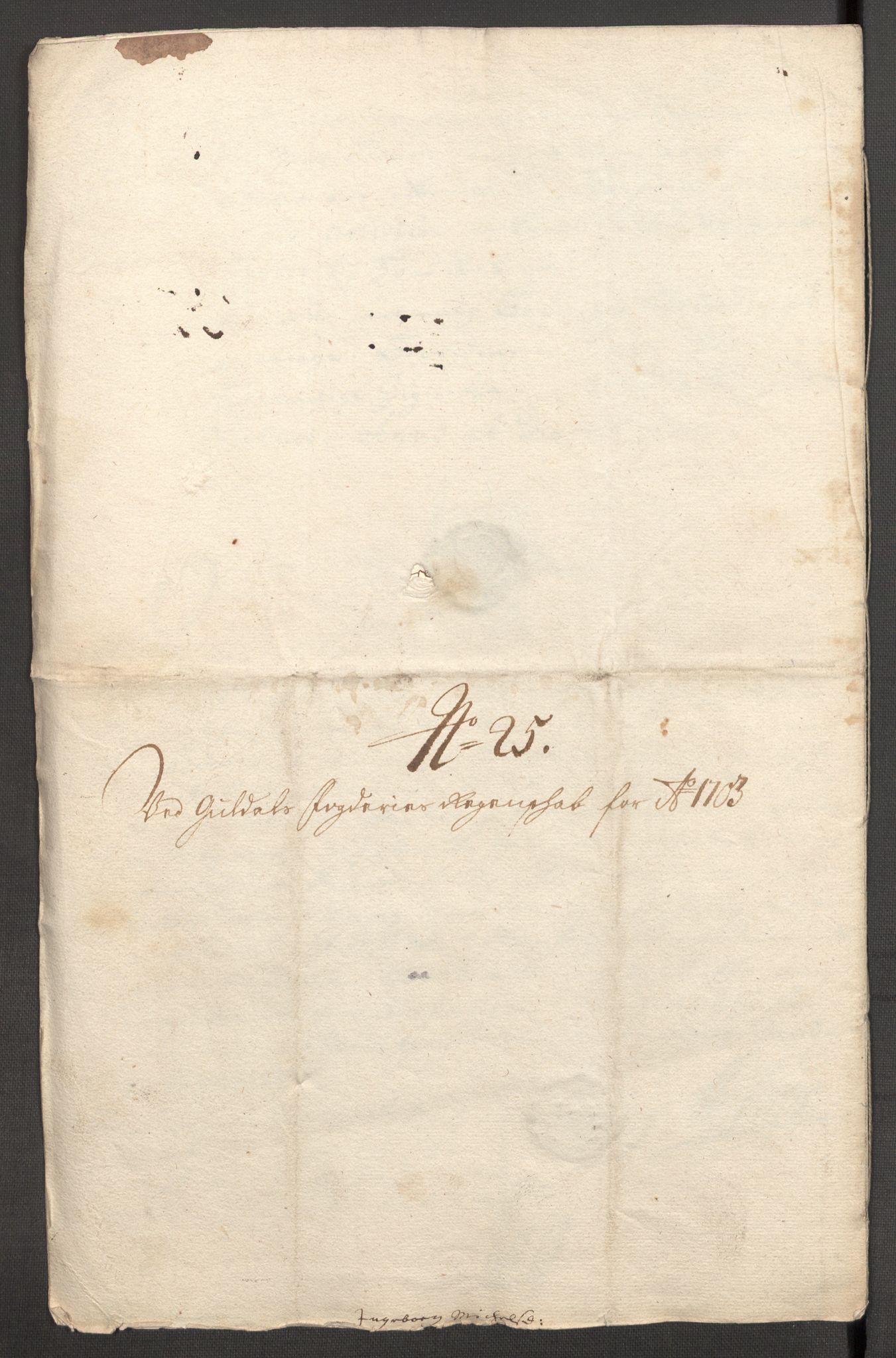 Rentekammeret inntil 1814, Reviderte regnskaper, Fogderegnskap, AV/RA-EA-4092/R60/L3953: Fogderegnskap Orkdal og Gauldal, 1703, p. 414