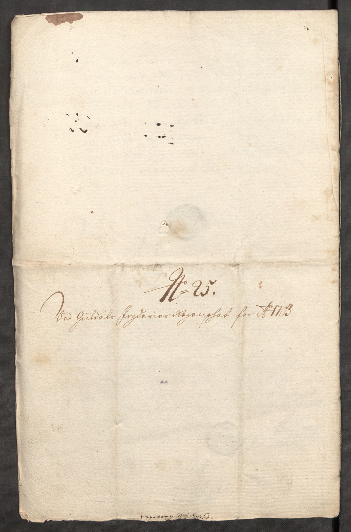 Rentekammeret inntil 1814, Reviderte regnskaper, Fogderegnskap, RA/EA-4092/R60/L3953: Fogderegnskap Orkdal og Gauldal, 1703, p. 414