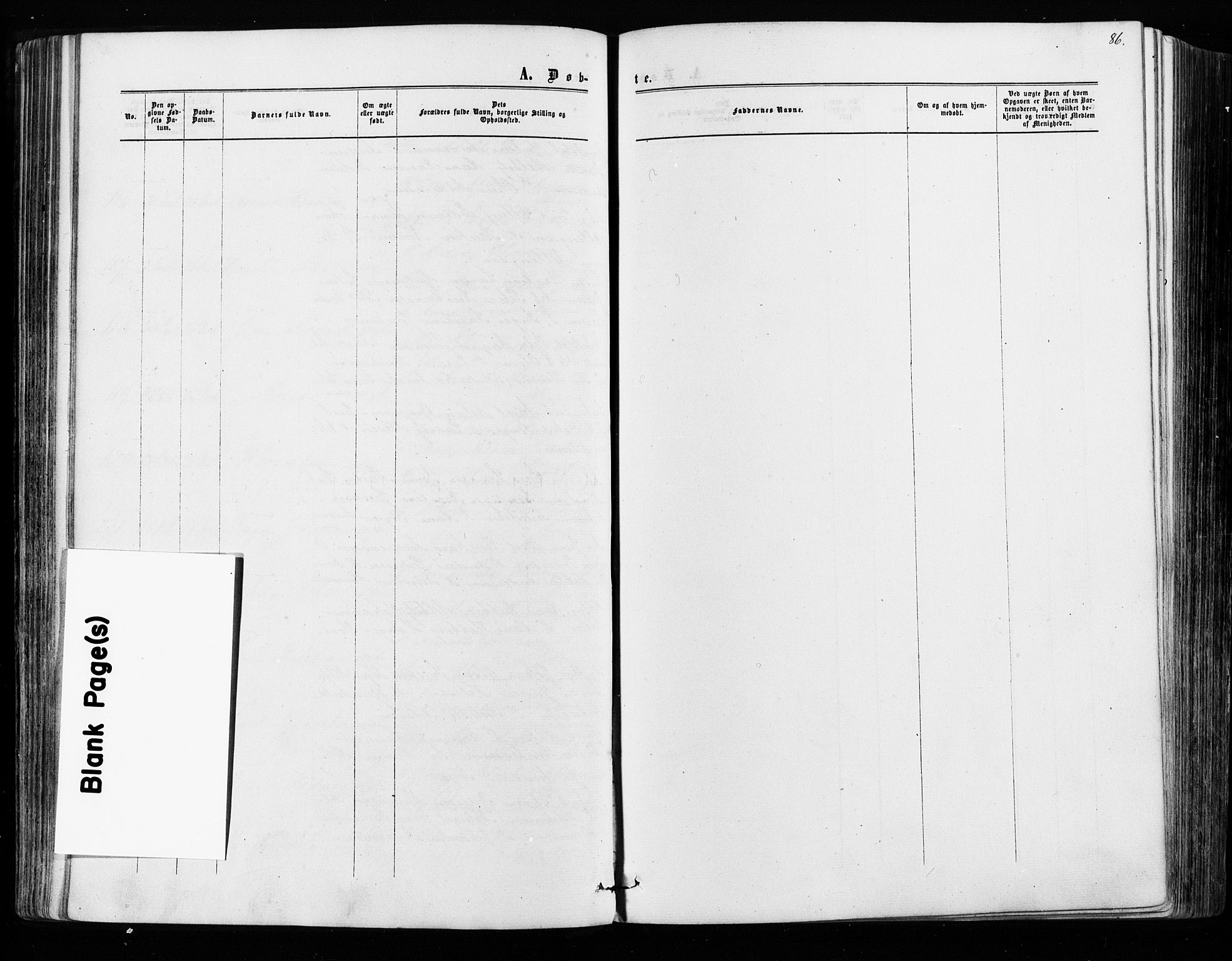 Sarpsborg prestekontor Kirkebøker, AV/SAO-A-2006/F/Fa/L0002: Parish register (official) no. 2, 1869-1877, p. 86