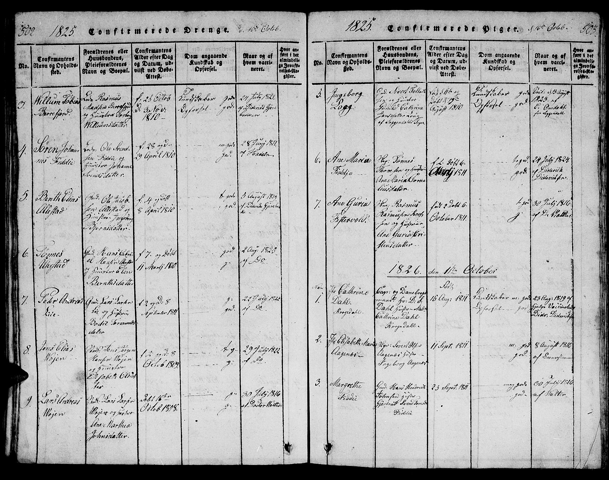 Flekkefjord sokneprestkontor, AV/SAK-1111-0012/F/Fb/Fbb/L0001: Parish register (copy) no. B 1, 1815-1830, p. 502-503