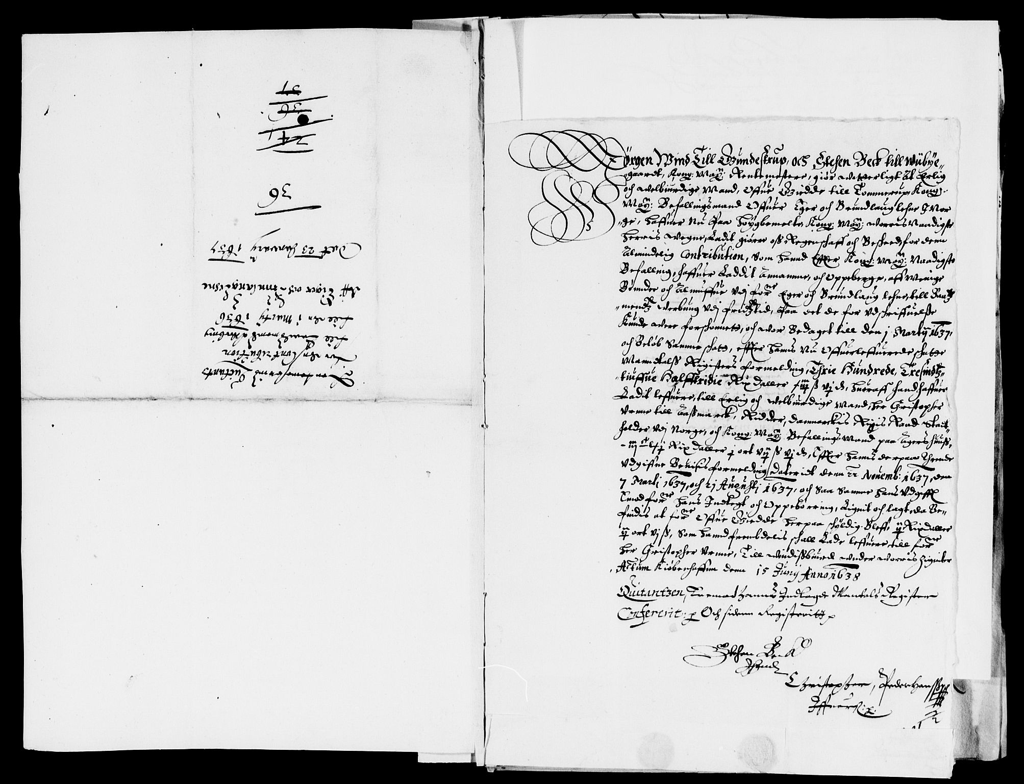 Rentekammeret inntil 1814, Reviderte regnskaper, Lensregnskaper, AV/RA-EA-5023/R/Rb/Rbm/L0006: Eiker len, 1639-1641