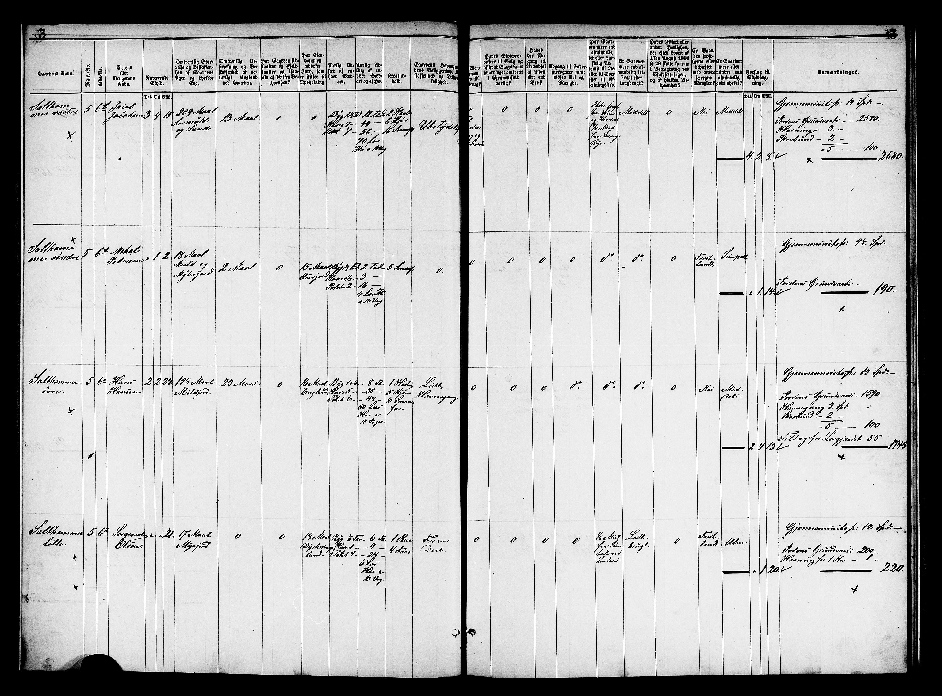 Matrikkelrevisjonen av 1863, AV/RA-S-1530/F/Fe/L0349: Levanger, 1863