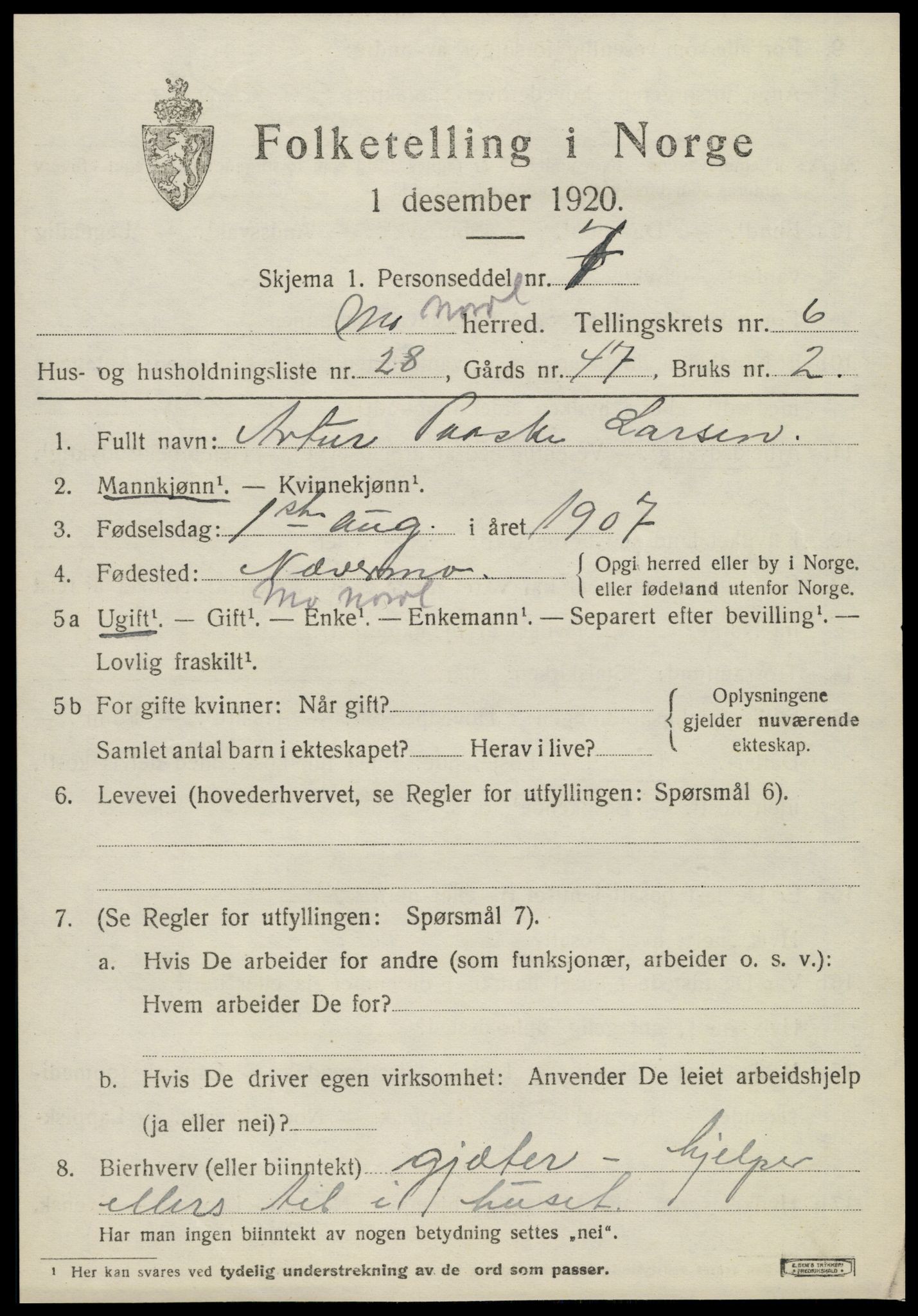 SAT, 1920 census for Mo, 1920, p. 7301