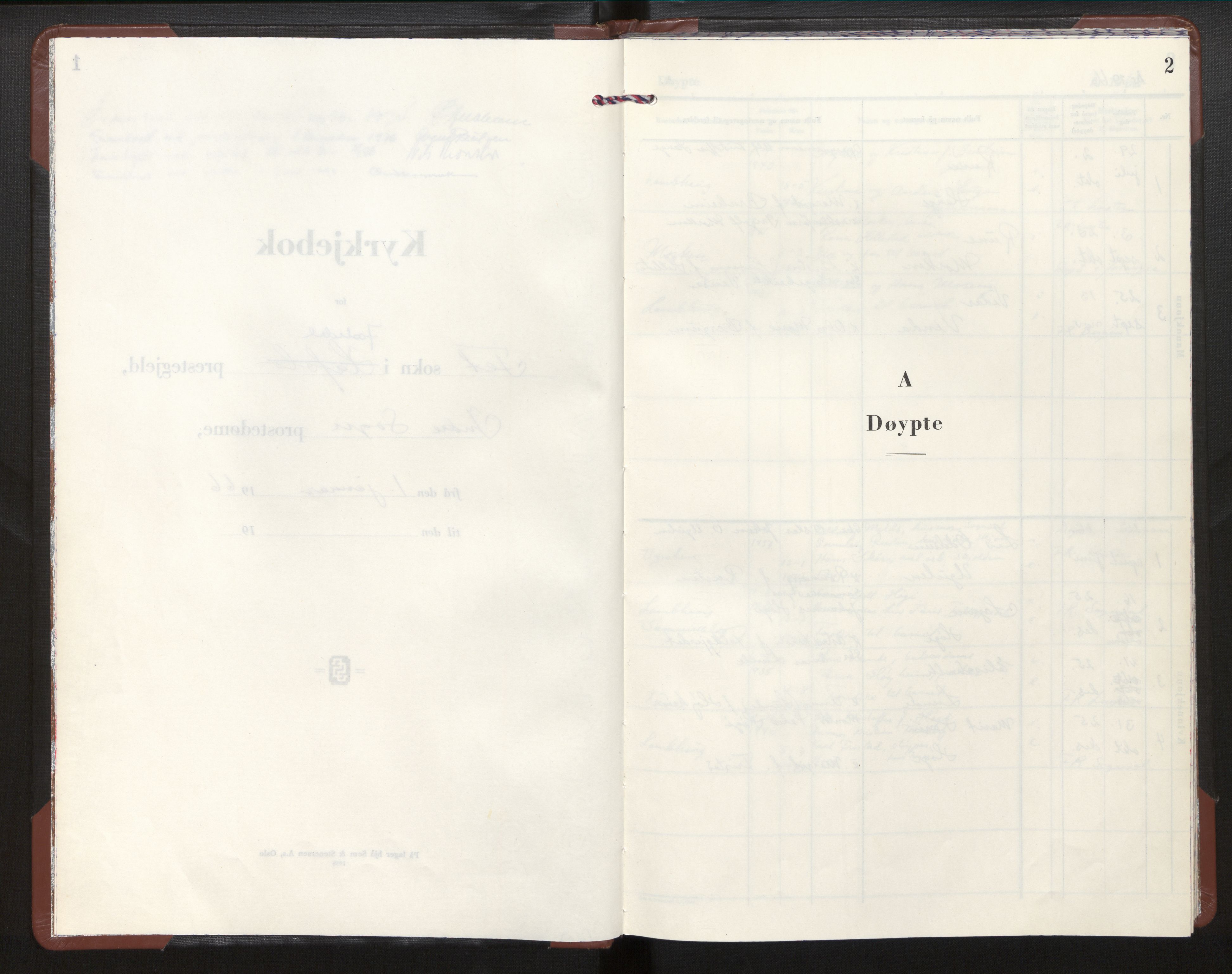 Jostedal sokneprestembete, AV/SAB-A-80601/H/Haa/Haac/L0001: Parish register (official) no. C 1, 1966-1994, p. 2