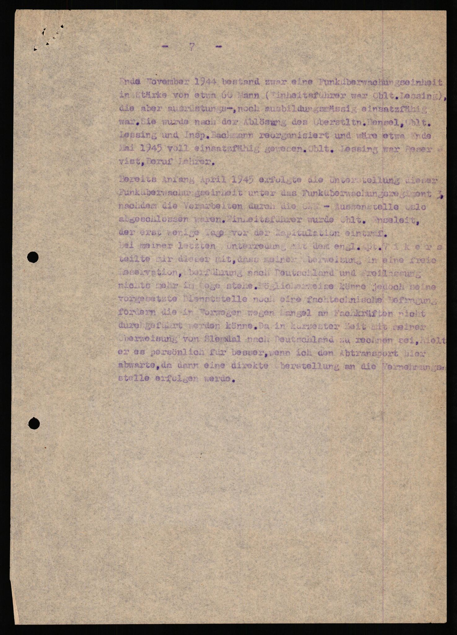 Forsvaret, Forsvarets overkommando II, RA/RAFA-3915/D/Db/L0033: CI Questionaires. Tyske okkupasjonsstyrker i Norge. Tyskere., 1945-1946, p. 194