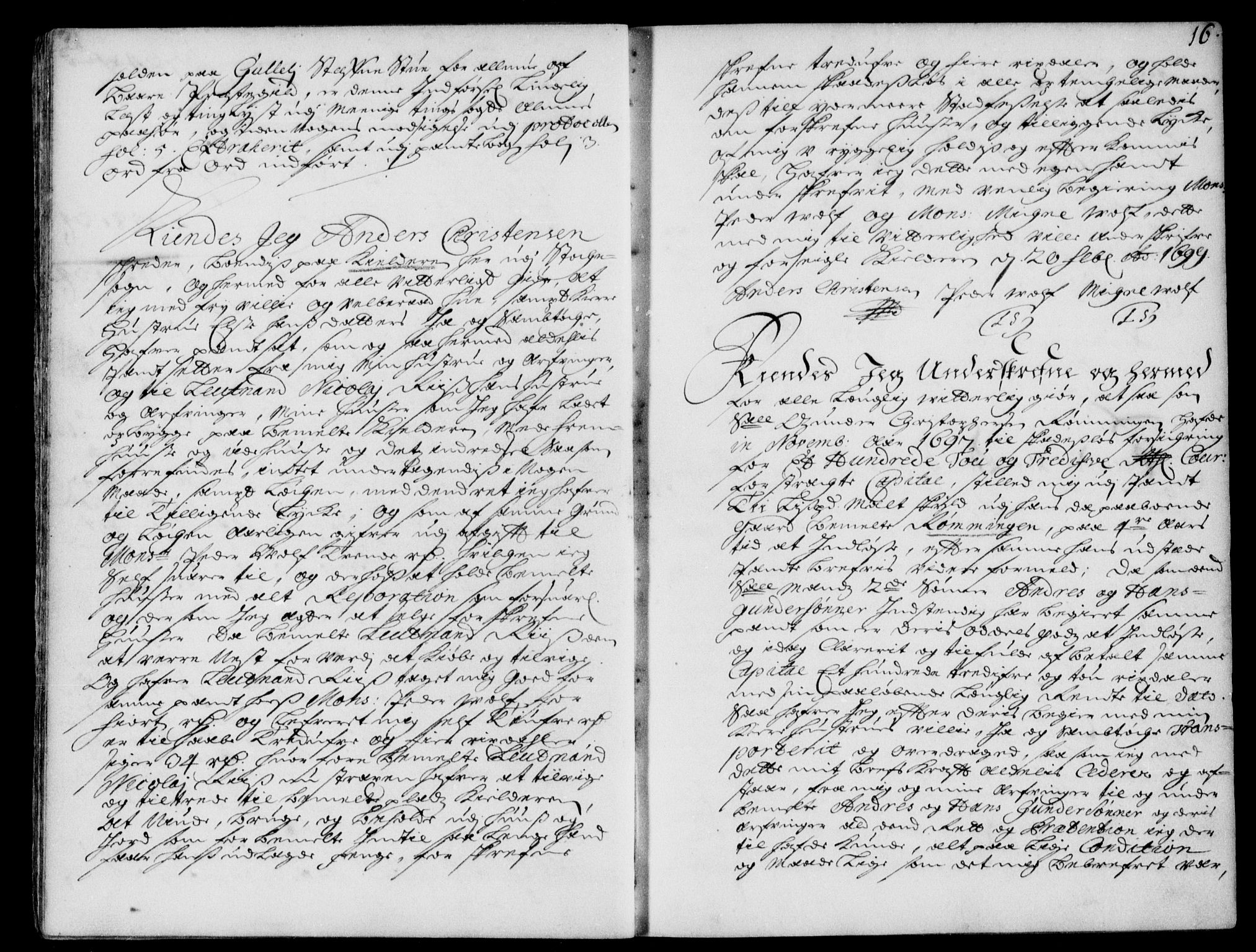 Søndre Jarlsberg sorenskriveri, SAKO/A-129/G/Ga/Gaa/L000I: Mortgage book no. I I, 1699-1706, p. 16