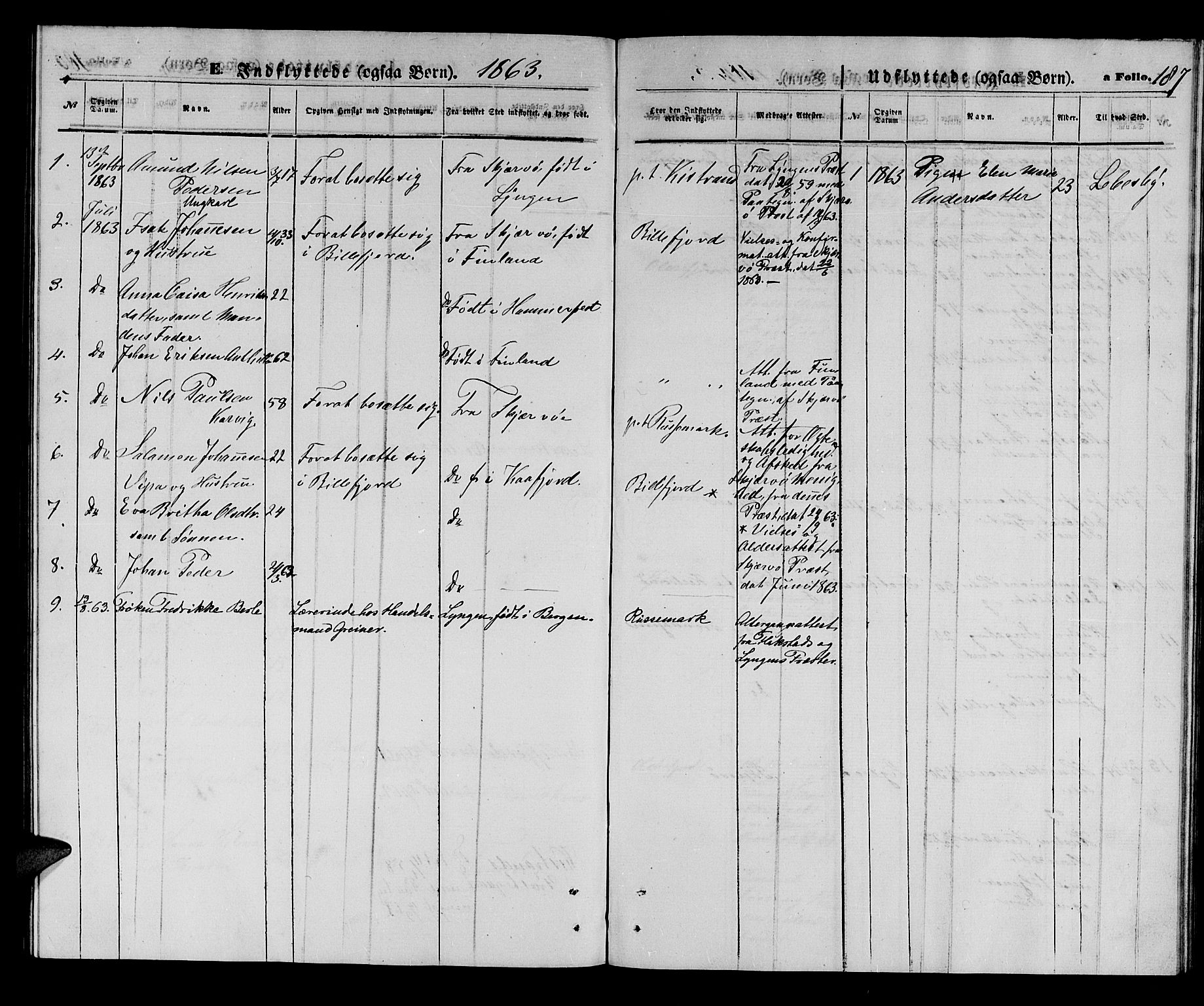 Kistrand/Porsanger sokneprestembete, SATØ/S-1351/H/Hb/L0002.klokk: Parish register (copy) no. 2, 1862-1873, p. 187