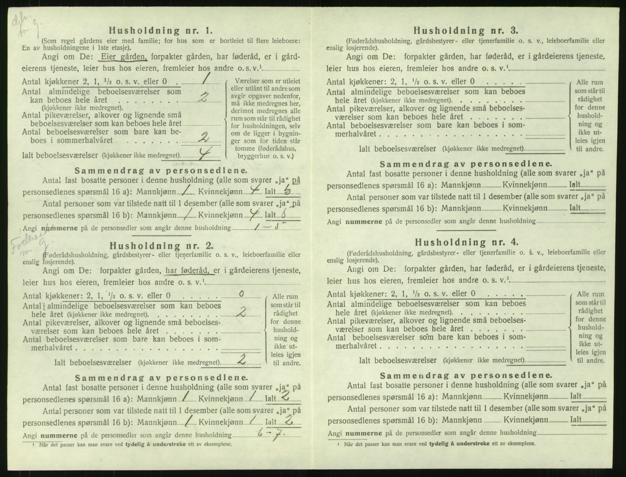 SAT, 1920 census for Haram, 1920, p. 664