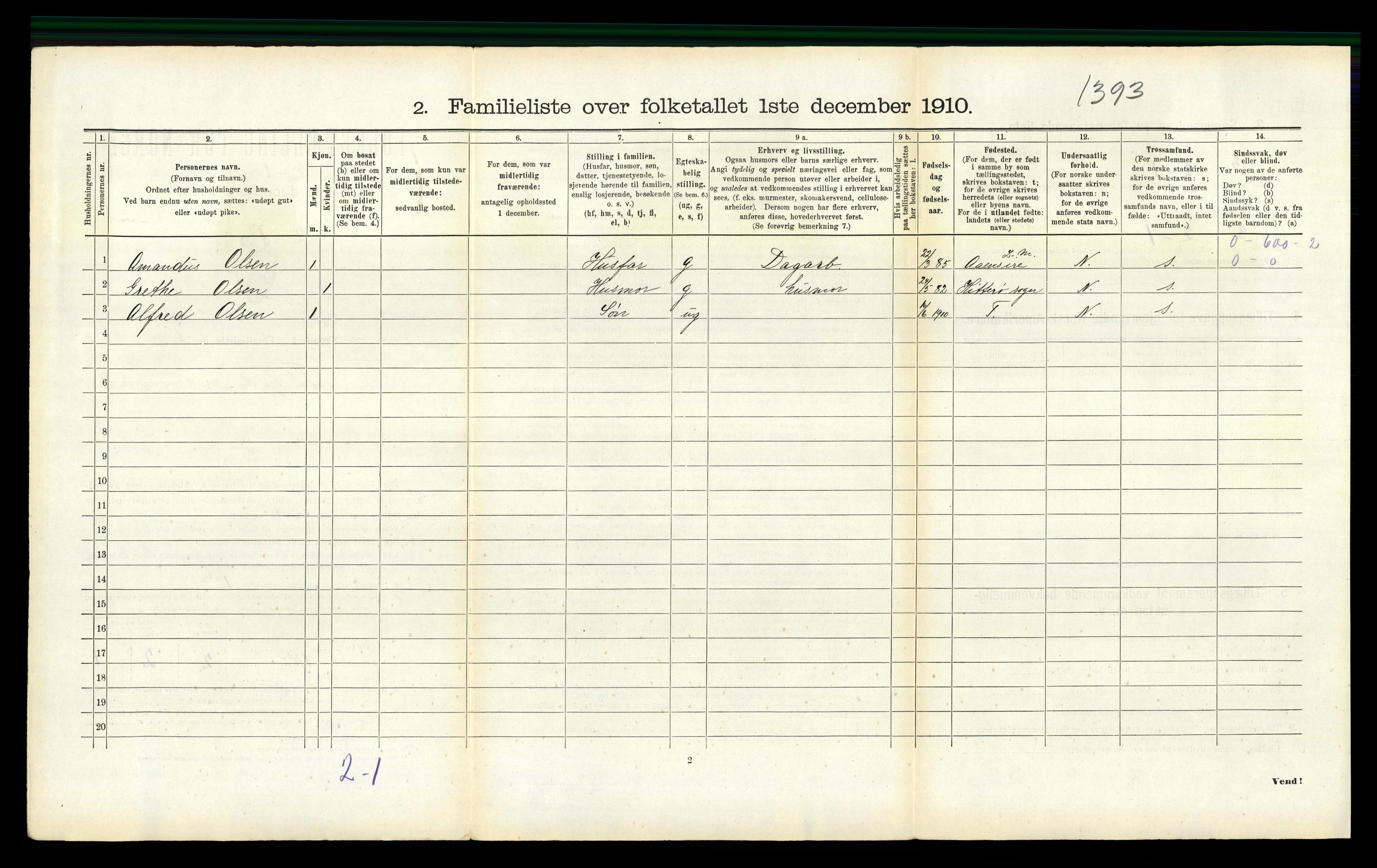 RA, 1910 census for Flekkefjord, 1910, p. 971