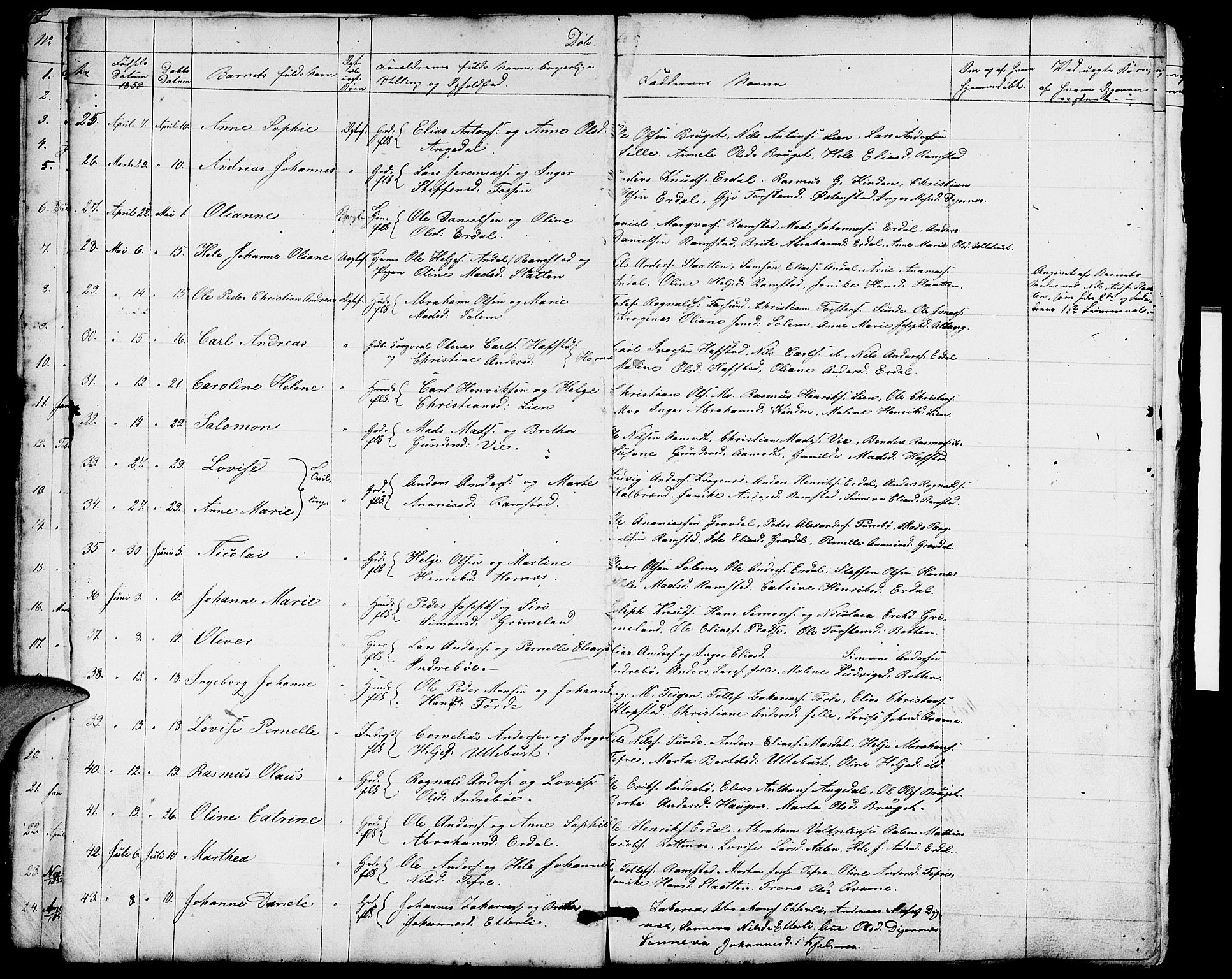 Førde sokneprestembete, SAB/A-79901/H/Hab/Haba/L0001: Parish register (copy) no. A 1, 1853-1880, p. 3