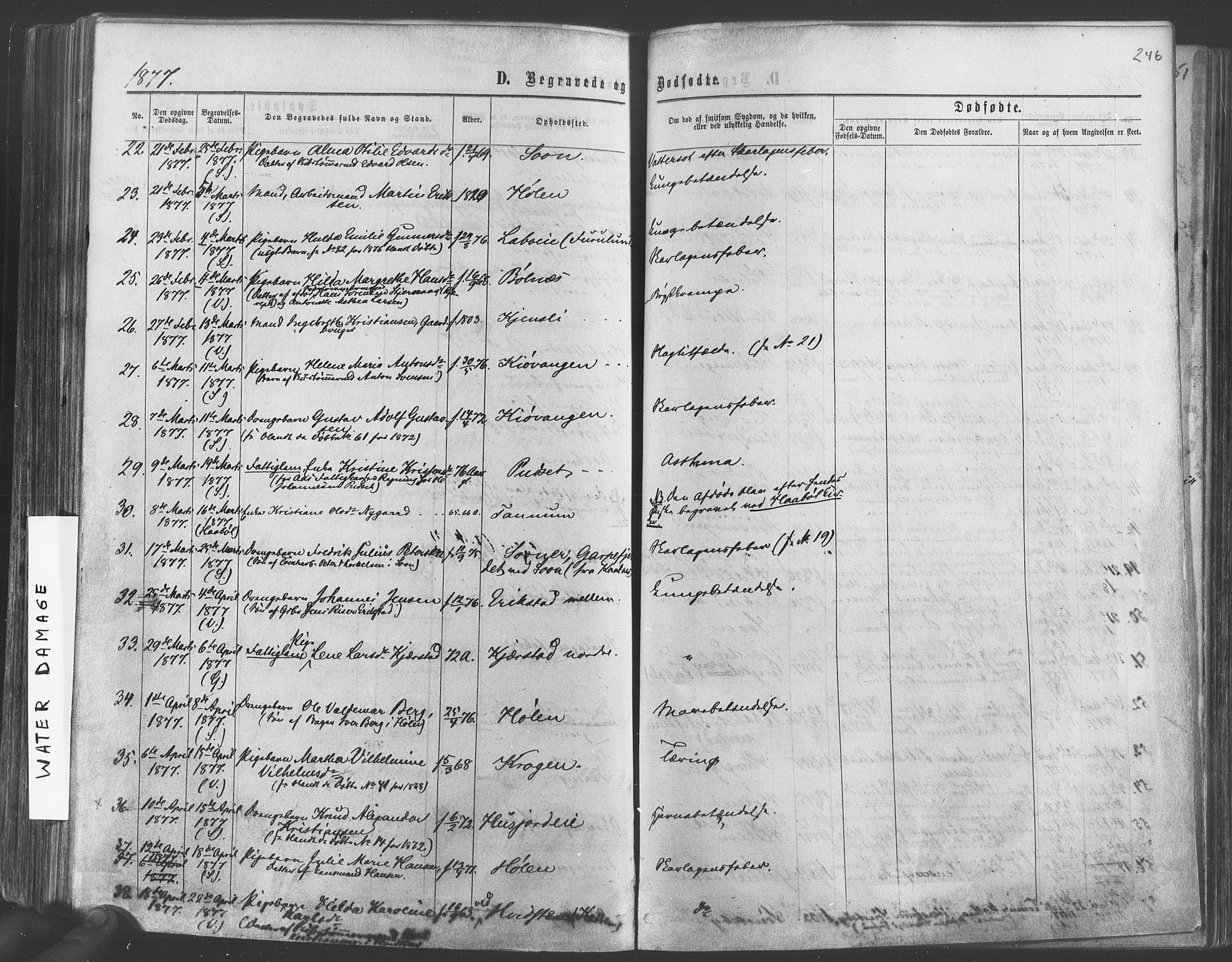 Vestby prestekontor Kirkebøker, SAO/A-10893/F/Fa/L0008: Parish register (official) no. I 8, 1863-1877, p. 246