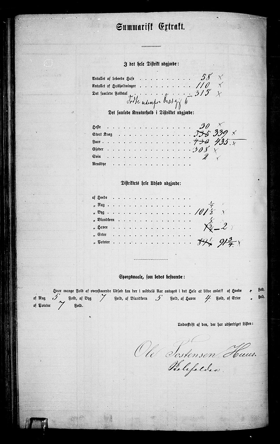 RA, 1865 census for Ål, 1865, p. 167