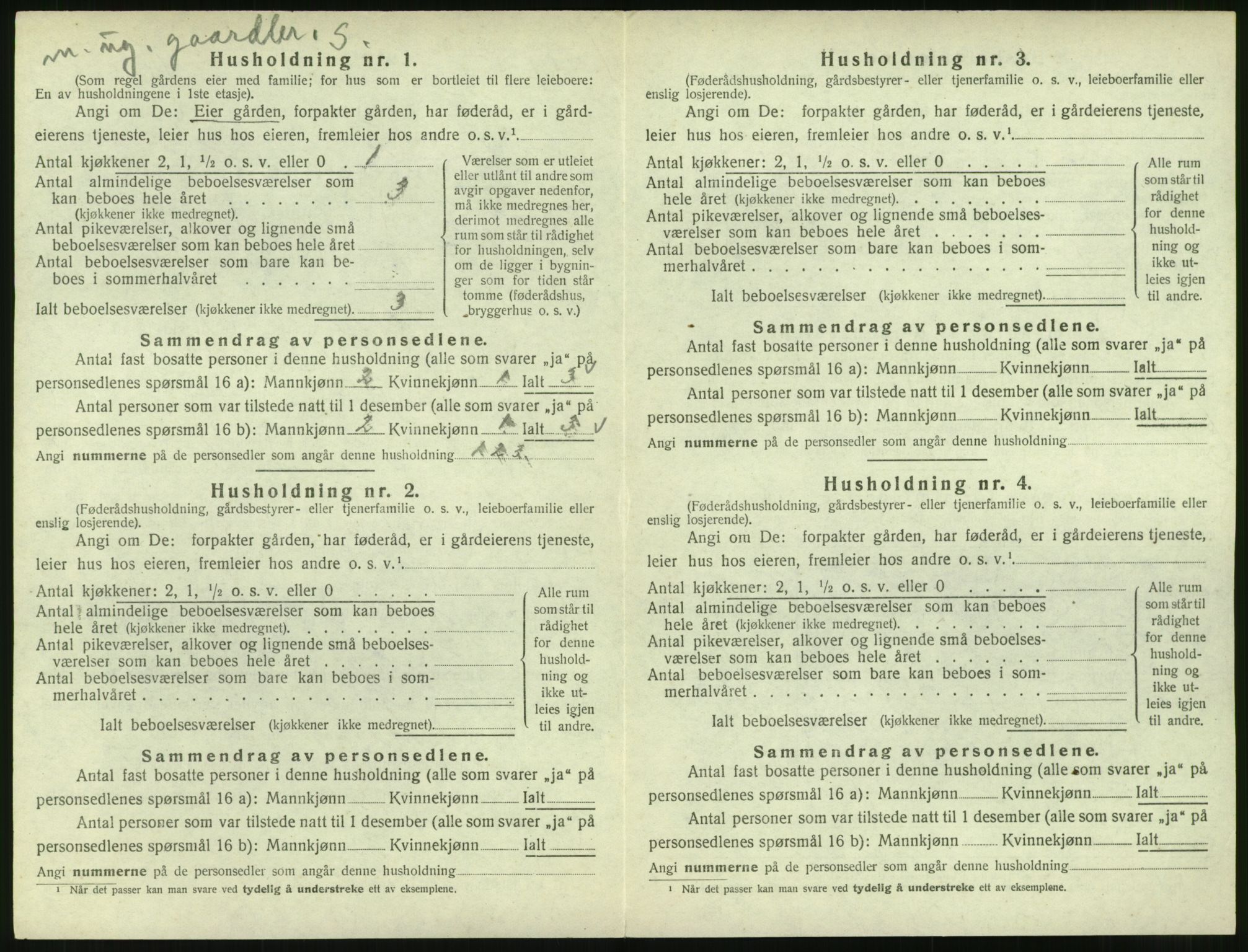 SAT, 1920 census for Skodje, 1920, p. 236