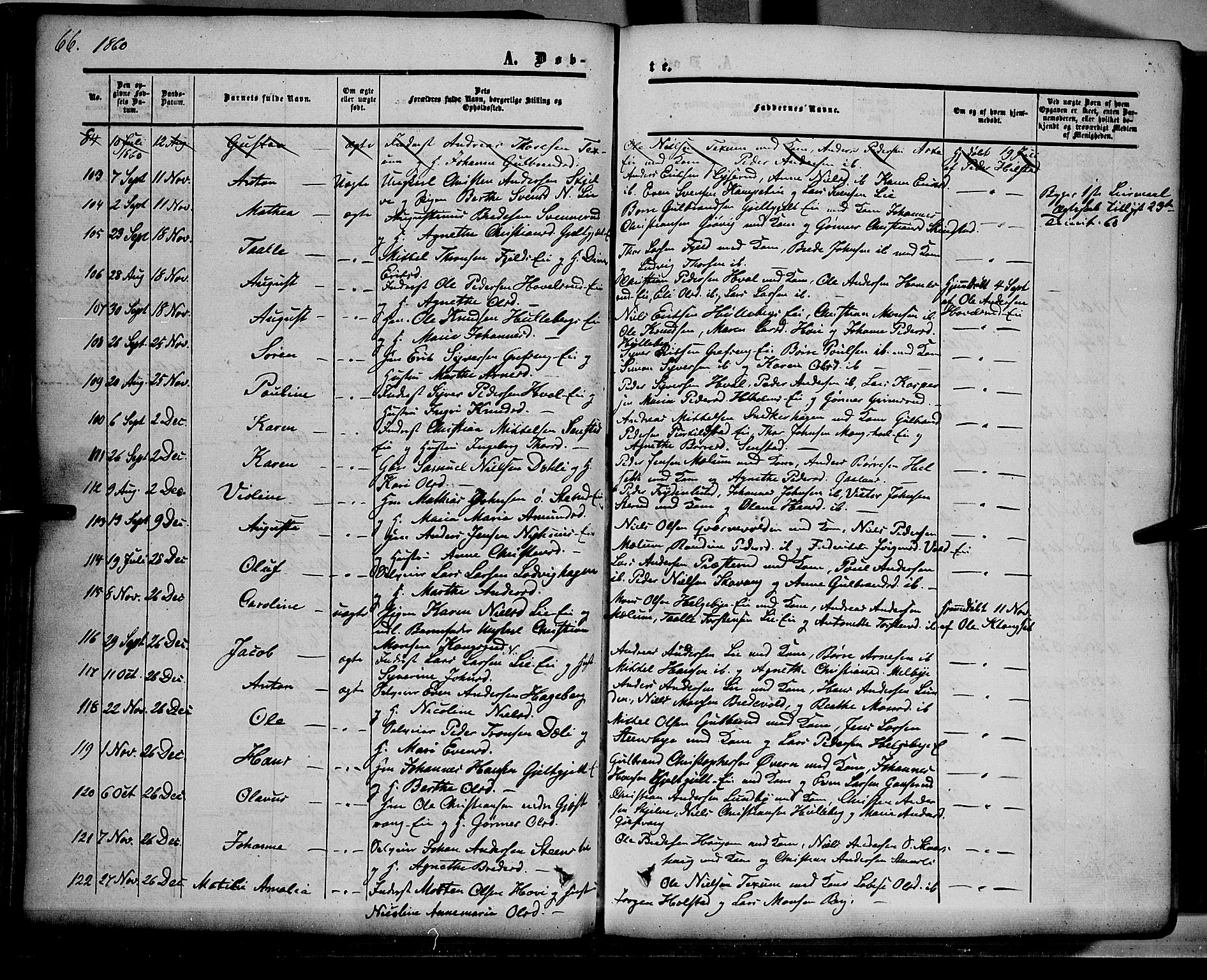 Nes prestekontor, Hedmark, AV/SAH-PREST-020/K/Ka/L0004: Parish register (official) no. 4, 1852-1886, p. 66