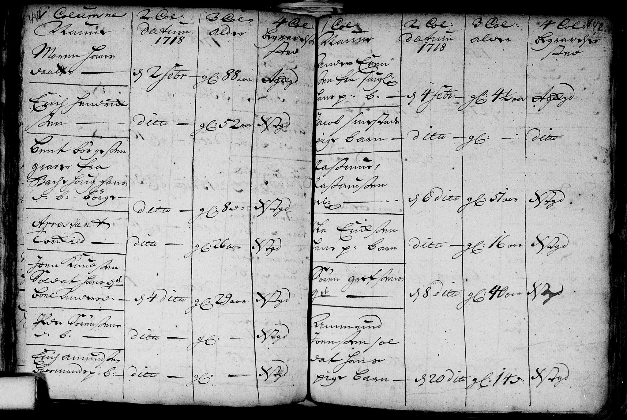 Aker prestekontor kirkebøker, SAO/A-10861/F/L0002: Parish register (official) no. 2, 1714-1720, p. 441-442