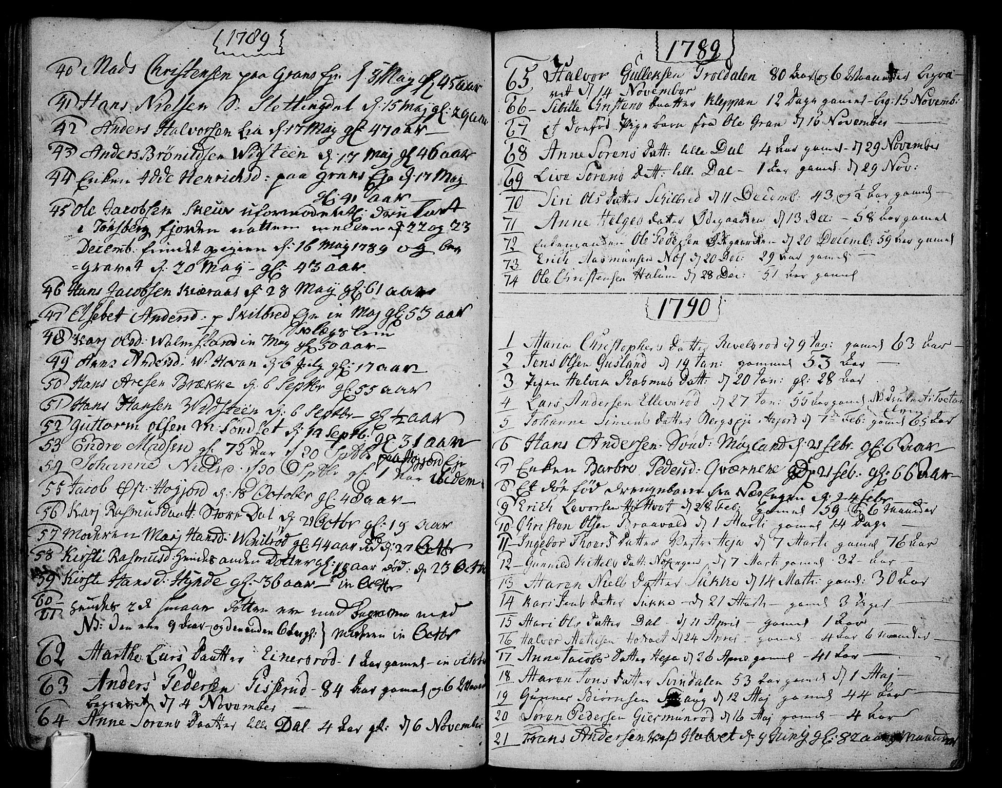 Andebu kirkebøker, AV/SAKO-A-336/F/Fa/L0002: Parish register (official) no. 2, 1733-1802