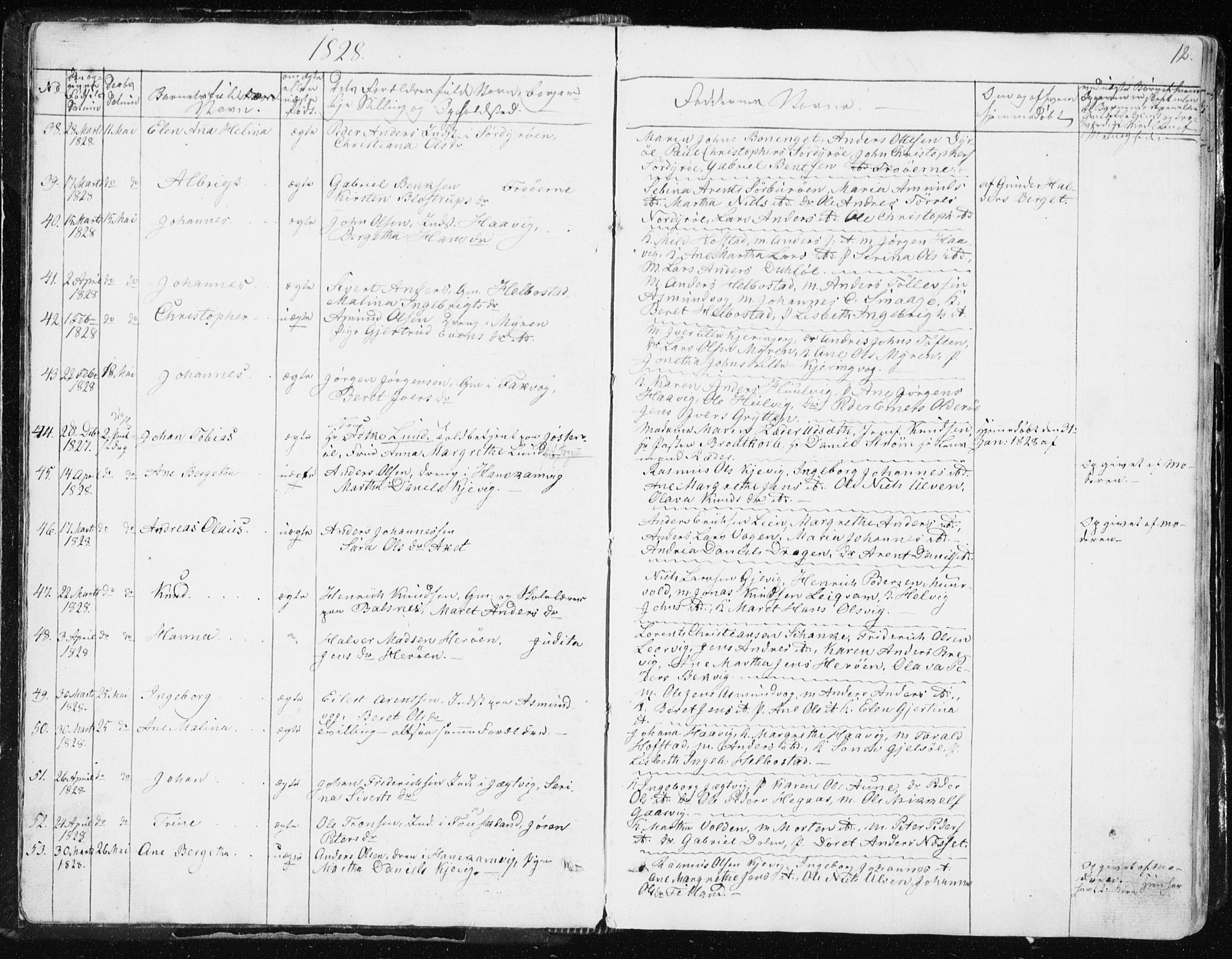 Ministerialprotokoller, klokkerbøker og fødselsregistre - Sør-Trøndelag, SAT/A-1456/634/L0528: Parish register (official) no. 634A04, 1827-1842, p. 12