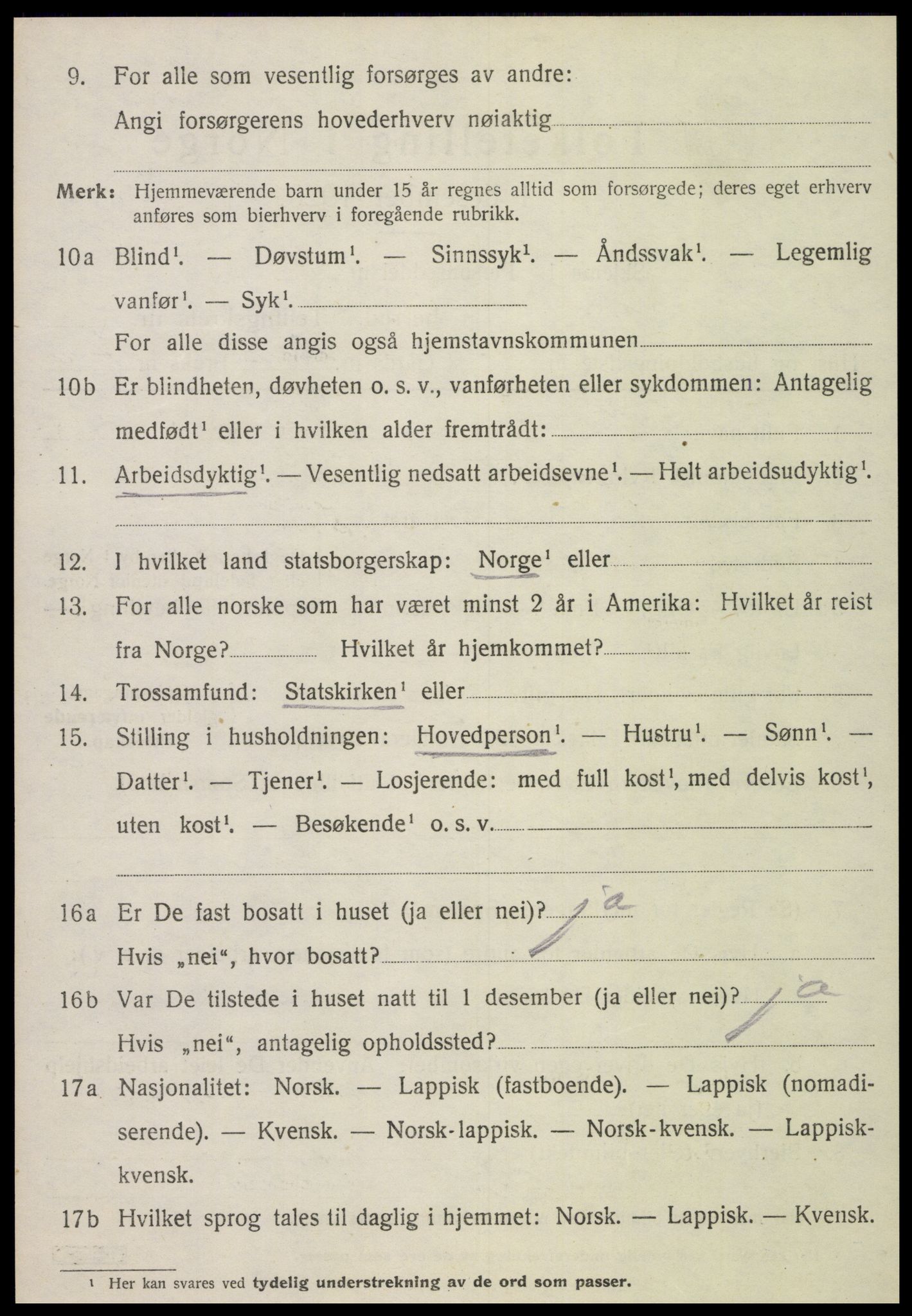 SAT, 1920 census for Stjørdal, 1920, p. 7039