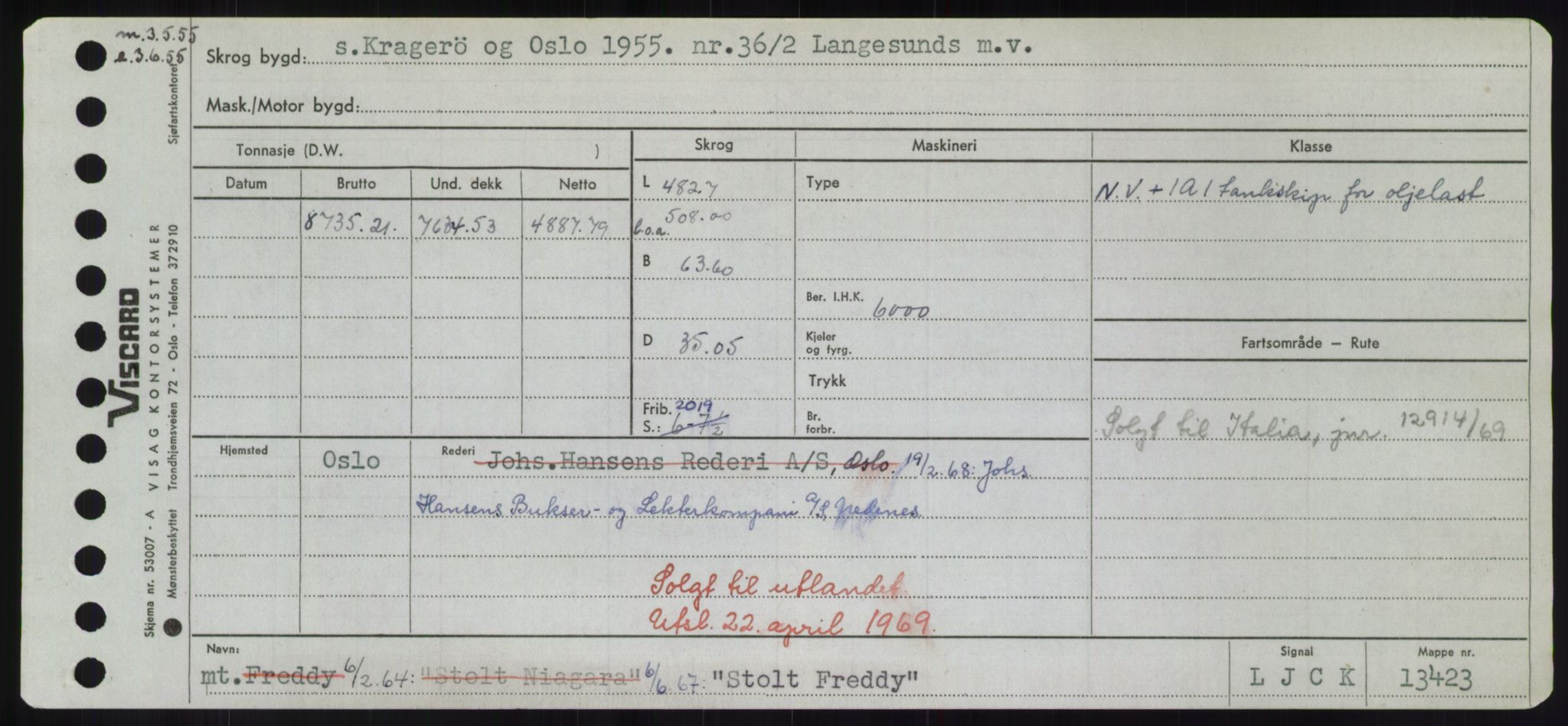 Sjøfartsdirektoratet med forløpere, Skipsmålingen, RA/S-1627/H/Hd/L0036: Fartøy, St, p. 407