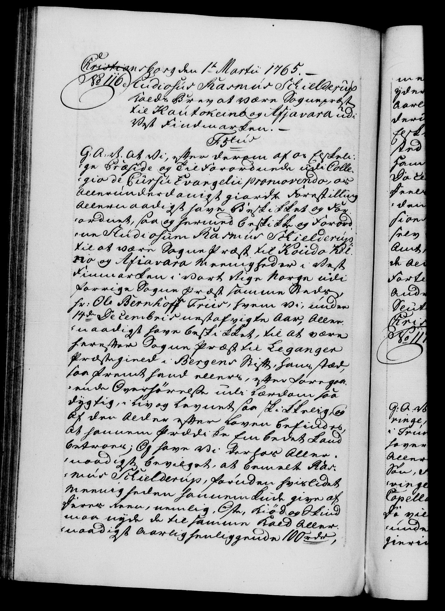 Danske Kanselli 1572-1799, RA/EA-3023/F/Fc/Fca/Fcaa/L0042: Norske registre, 1763-1766, p. 553b