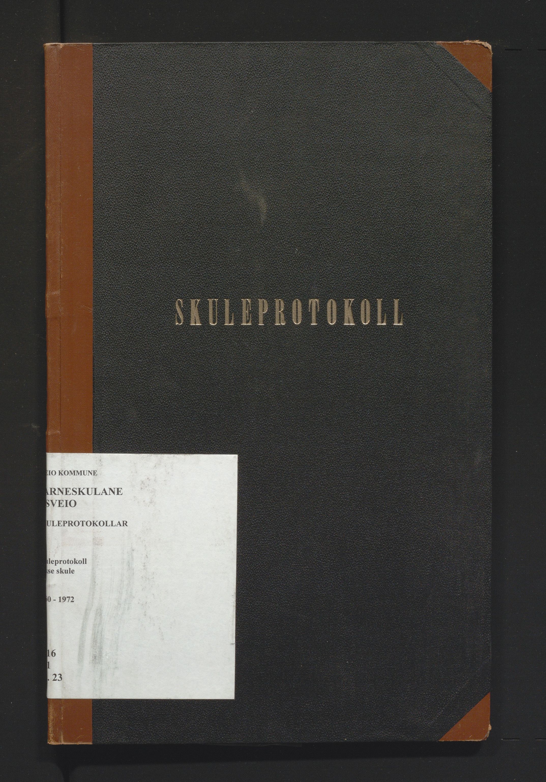 Sveio kommune. Barneskulane, IKAH/1216-231/F/Fa/L0023: Skuleprotokoll for Vikse skule, 1960-1972