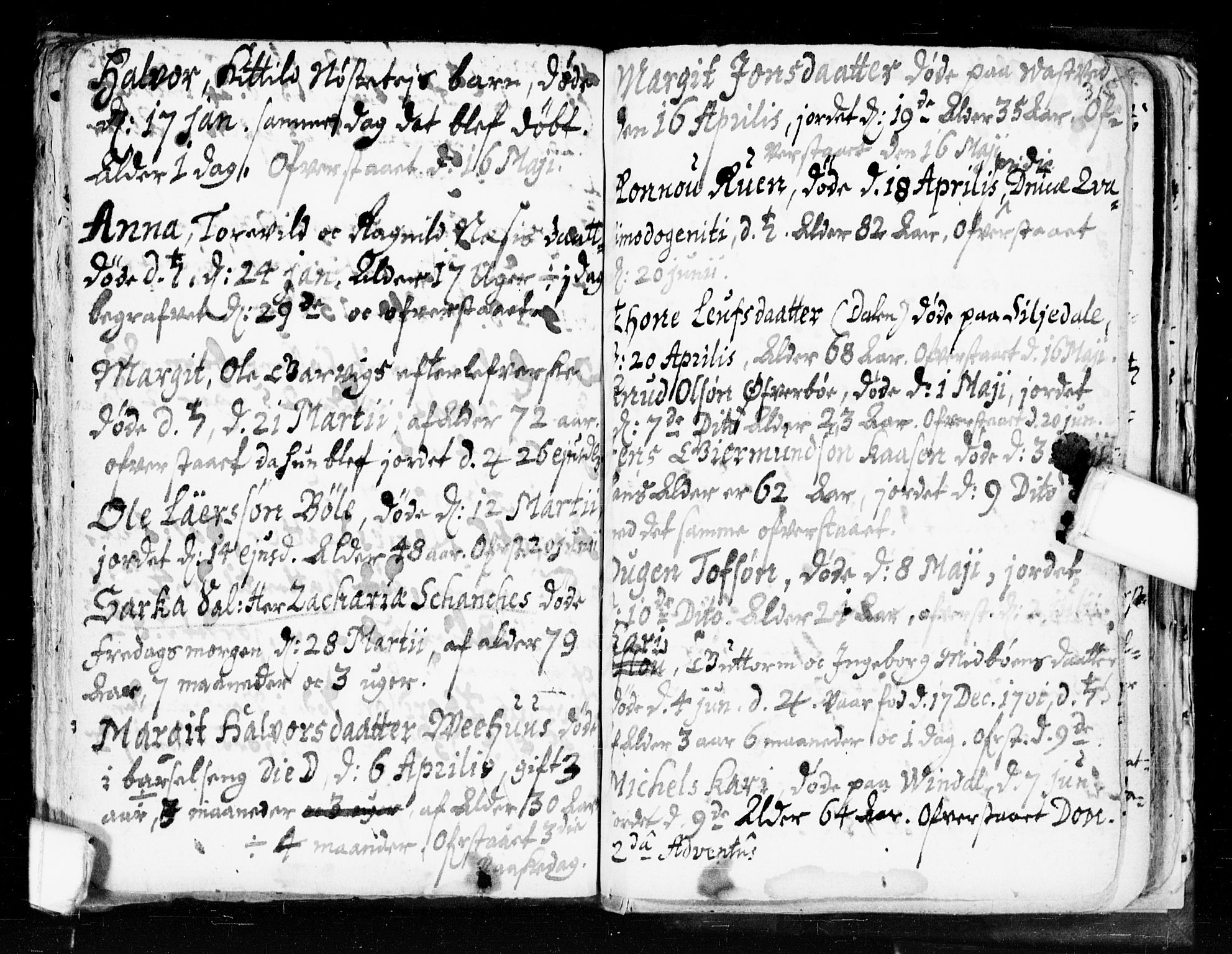Seljord kirkebøker, SAKO/A-20/F/Fa/L0002: Parish register (official) no. I 2, 1689-1713, p. 314-315