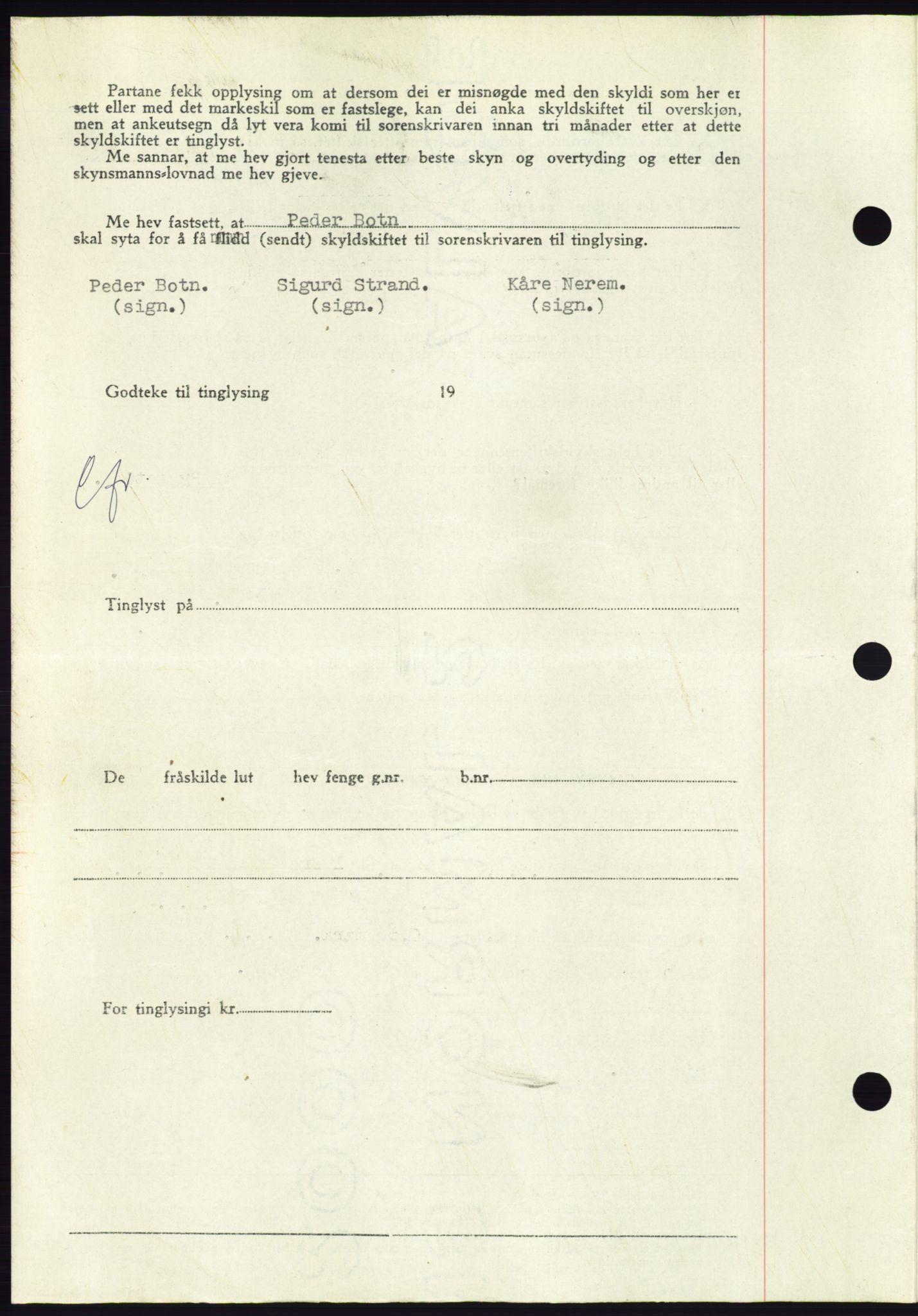 Søre Sunnmøre sorenskriveri, AV/SAT-A-4122/1/2/2C/L0082: Mortgage book no. 8A, 1948-1948, Diary no: : 755/1948