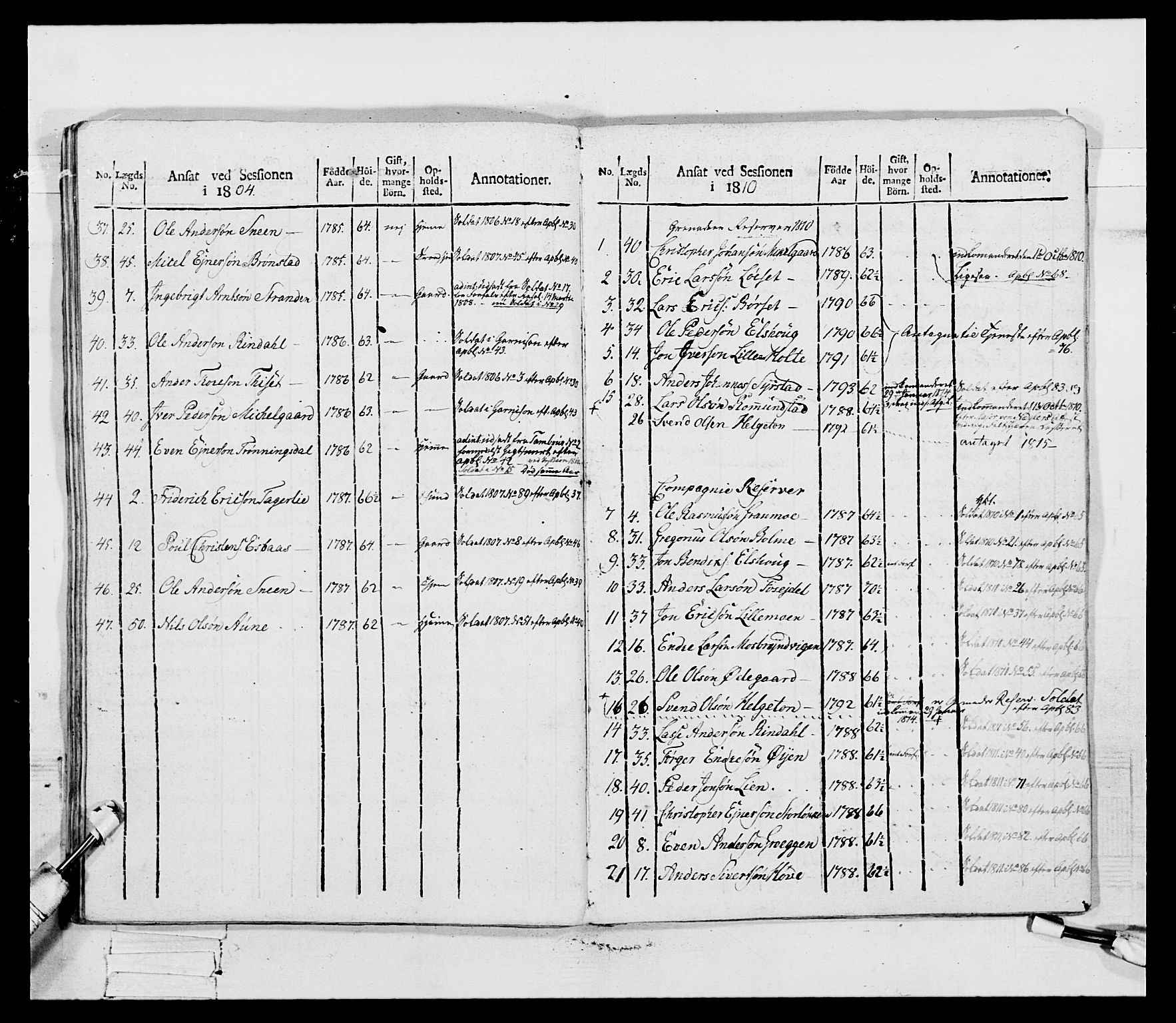 Generalitets- og kommissariatskollegiet, Det kongelige norske kommissariatskollegium, AV/RA-EA-5420/E/Eh/L0083b: 2. Trondheimske nasjonale infanteriregiment, 1810, p. 277