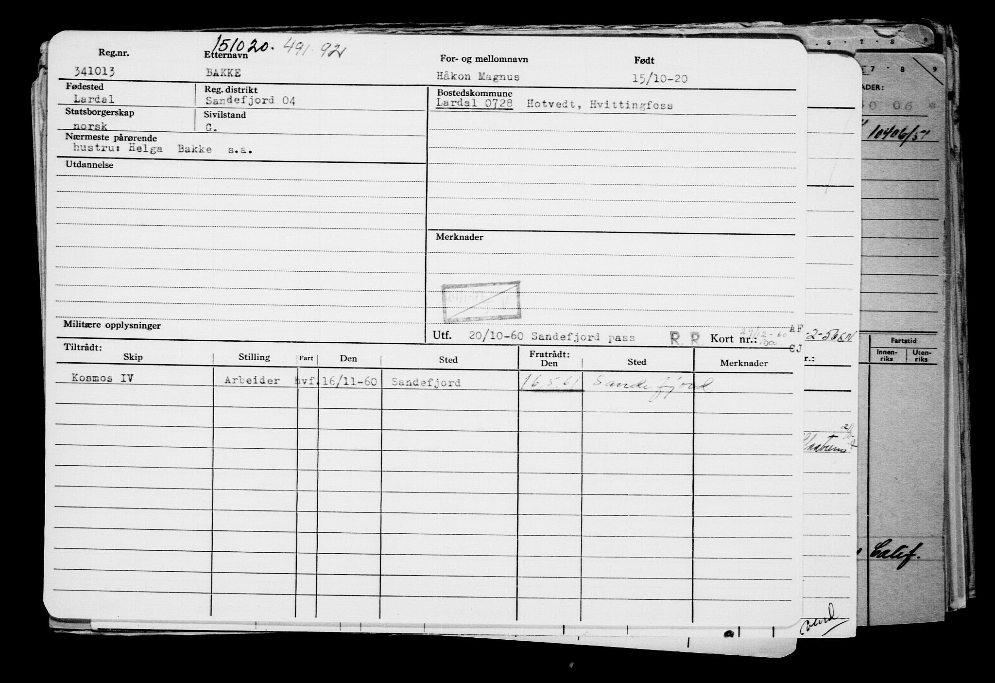 Direktoratet for sjømenn, AV/RA-S-3545/G/Gb/L0186: Hovedkort, 1920, p. 350