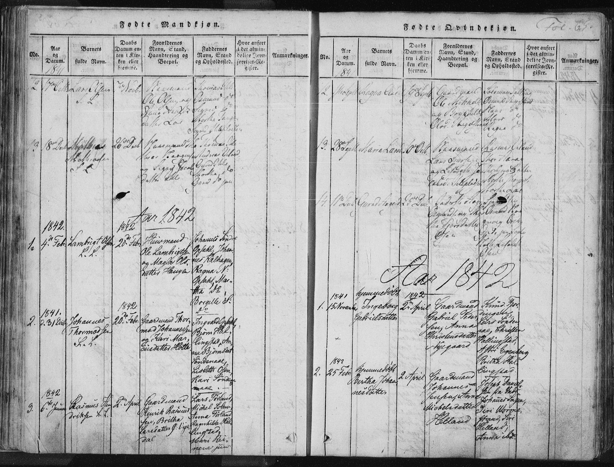 Vikedal sokneprestkontor, AV/SAST-A-101840/01/IV: Parish register (official) no. A 3, 1817-1850, p. 65