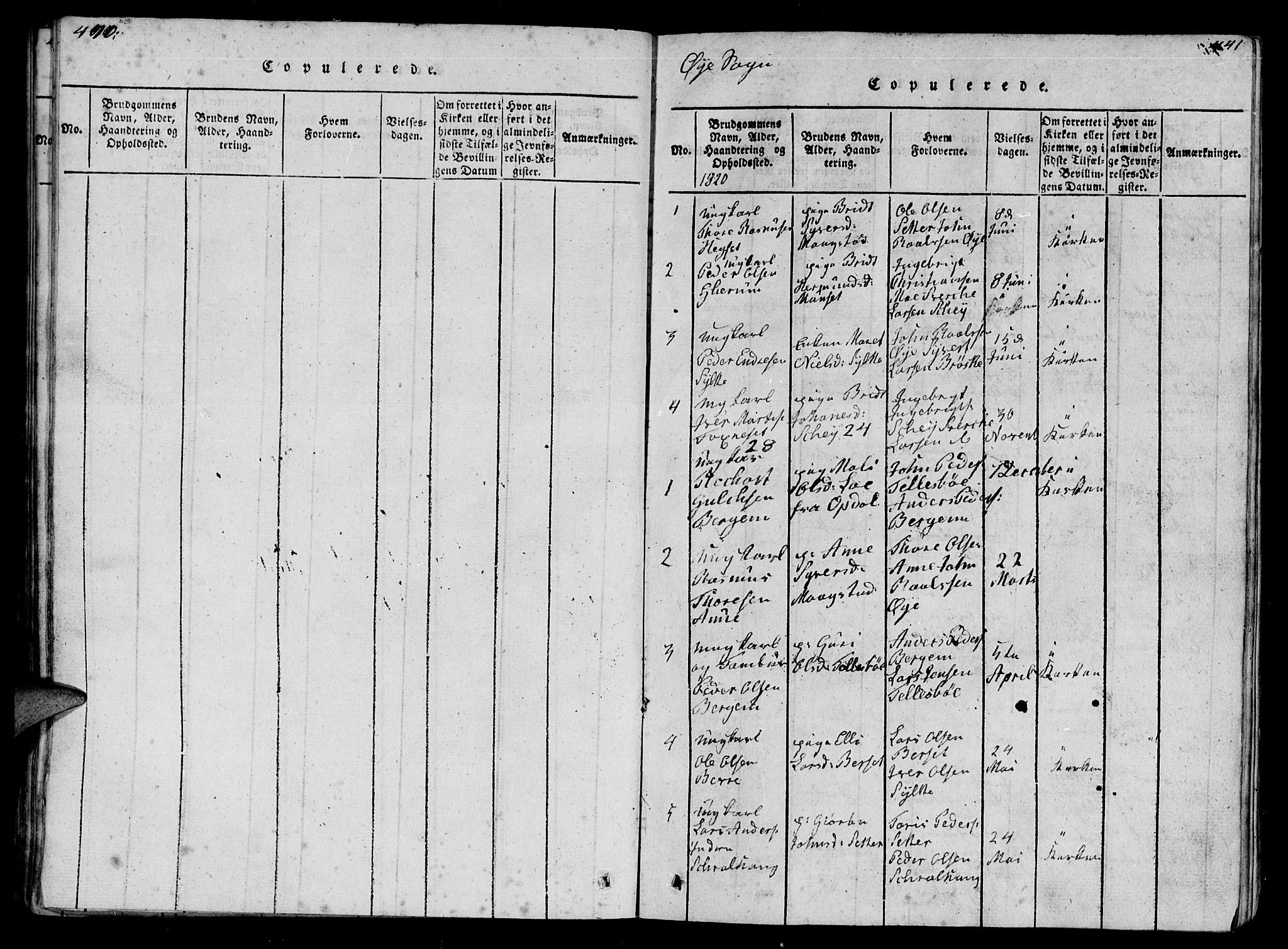 Ministerialprotokoller, klokkerbøker og fødselsregistre - Møre og Romsdal, AV/SAT-A-1454/595/L1050: Parish register (copy) no. 595C02, 1819-1834, p. 440-441