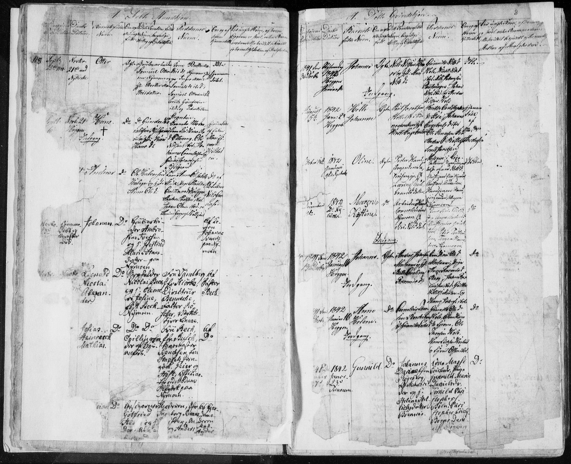 Modum kirkebøker, SAKO/A-234/F/Fa/L0007: Parish register (official) no. 7, 1841-1850, p. 8