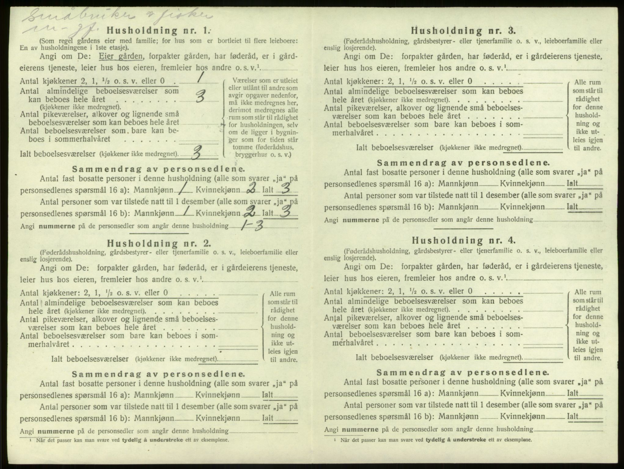 SAB, 1920 census for Kinn, 1920, p. 518