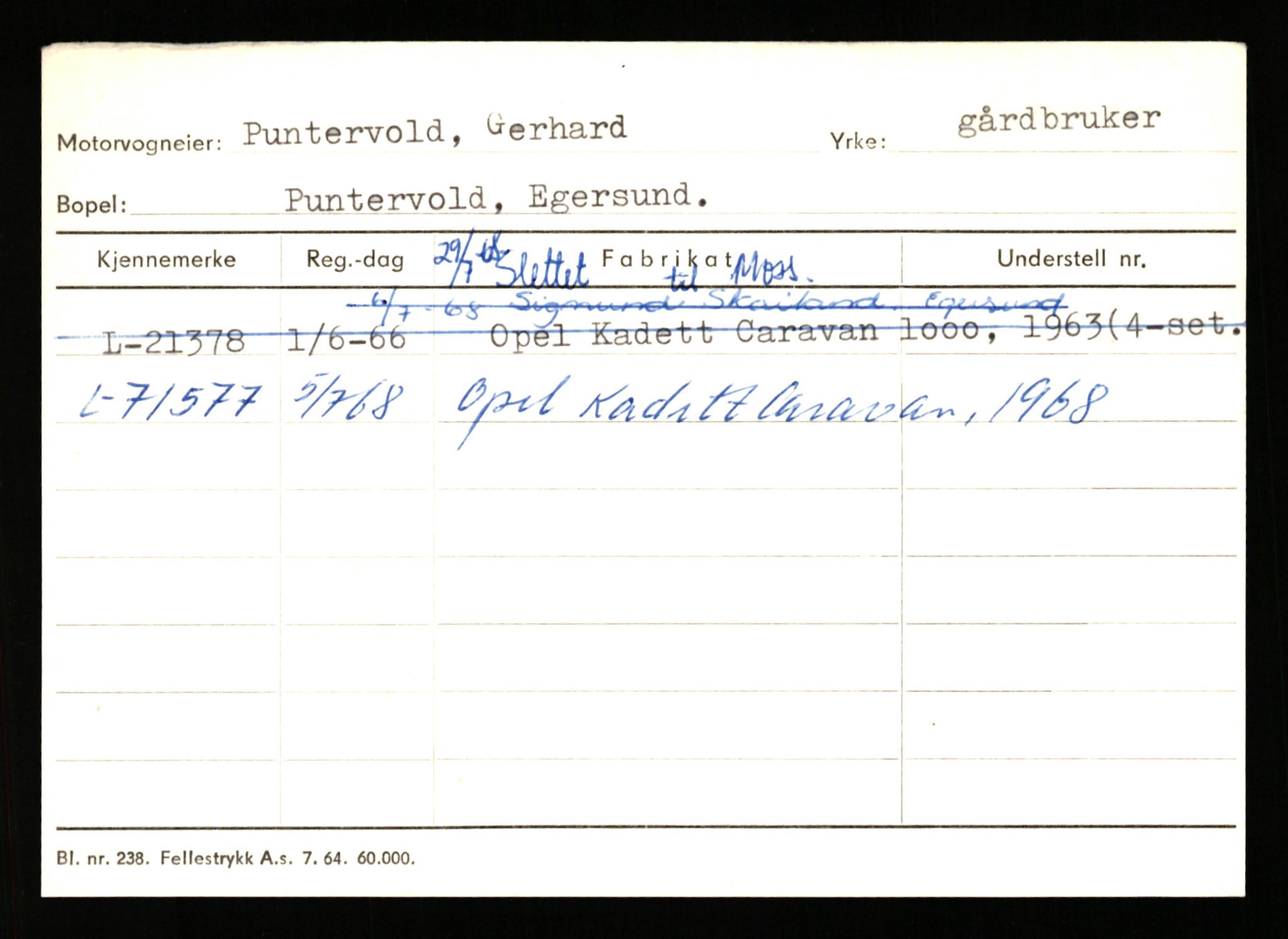 Stavanger trafikkstasjon, SAST/A-101942/0/H/L0030: Polden - Retzius, 1930-1971, p. 261