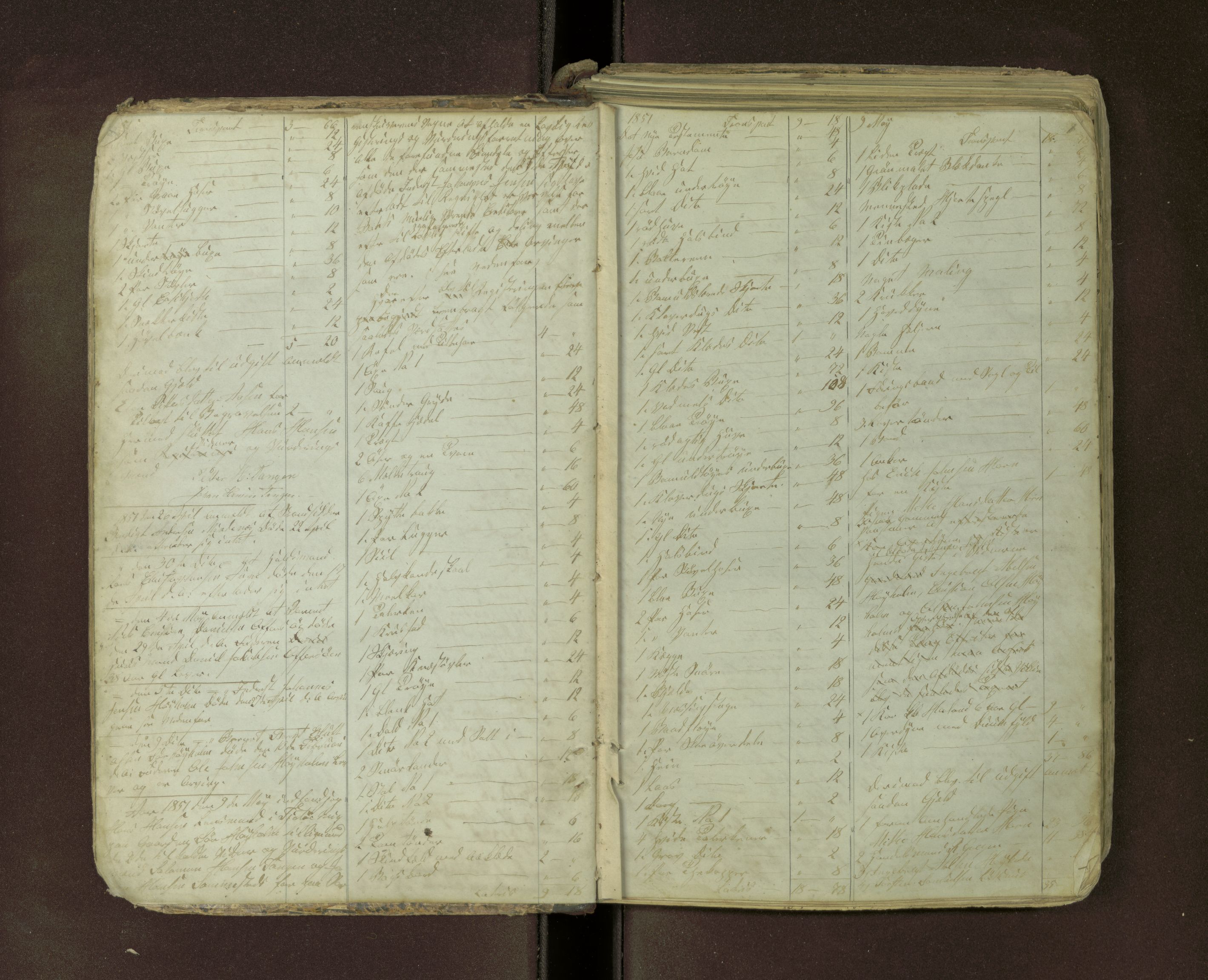 Tjøtta lensmannskontor, AV/SAT-A-5712/1/02/L0002: 2.02.01 - Registreringsprotokoll, merk. dødsanmeldelse, 1845-1873