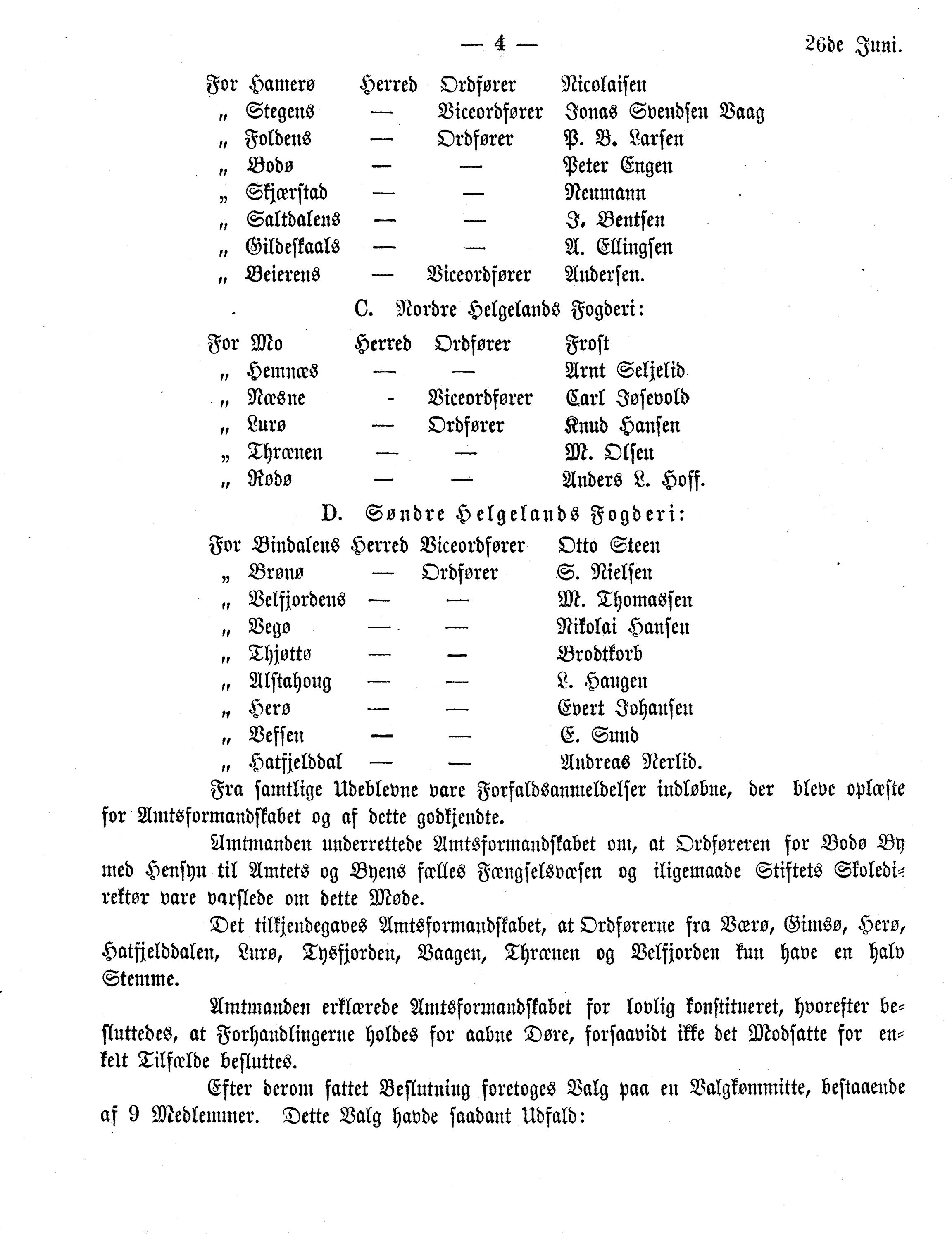 Nordland Fylkeskommune. Fylkestinget, AIN/NFK-17/176/A/Ac/L0012: Fylkestingsforhandlinger 1878, 1878