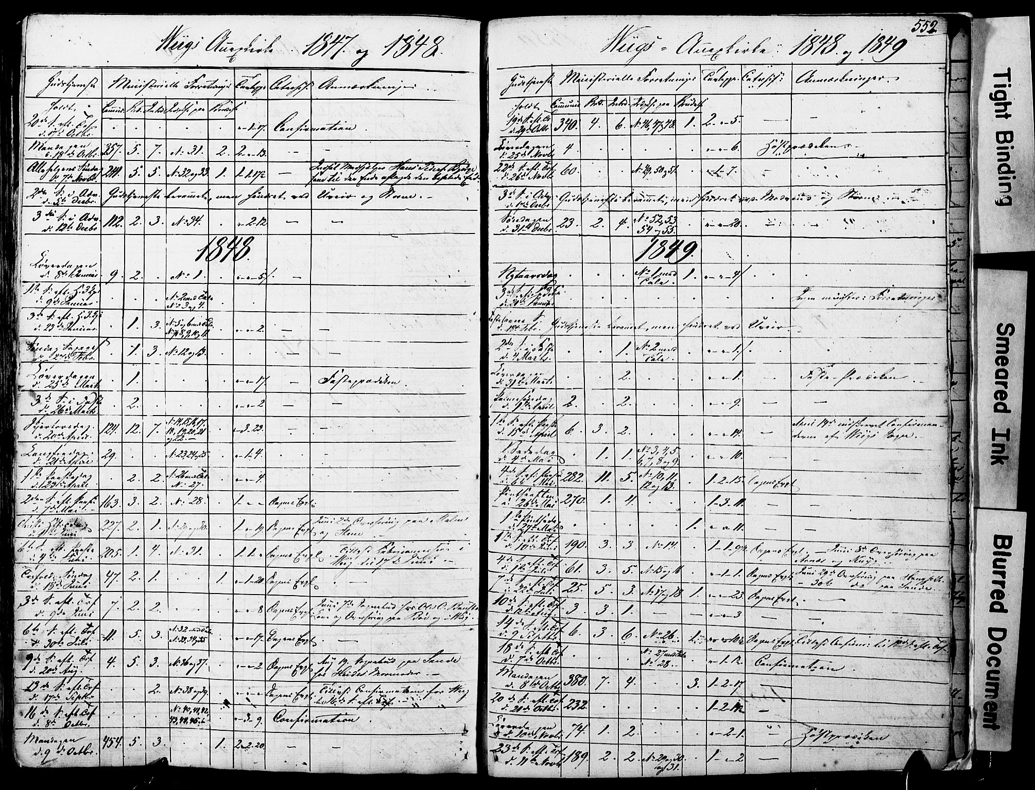 Ministerialprotokoller, klokkerbøker og fødselsregistre - Nordland, AV/SAT-A-1459/812/L0176: Parish register (official) no. 812A05, 1834-1874, p. 552