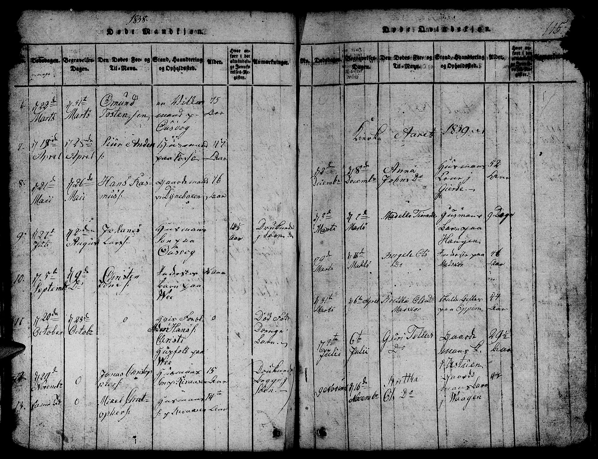 Etne sokneprestembete, SAB/A-75001/H/Hab: Parish register (copy) no. B 1, 1815-1850, p. 115