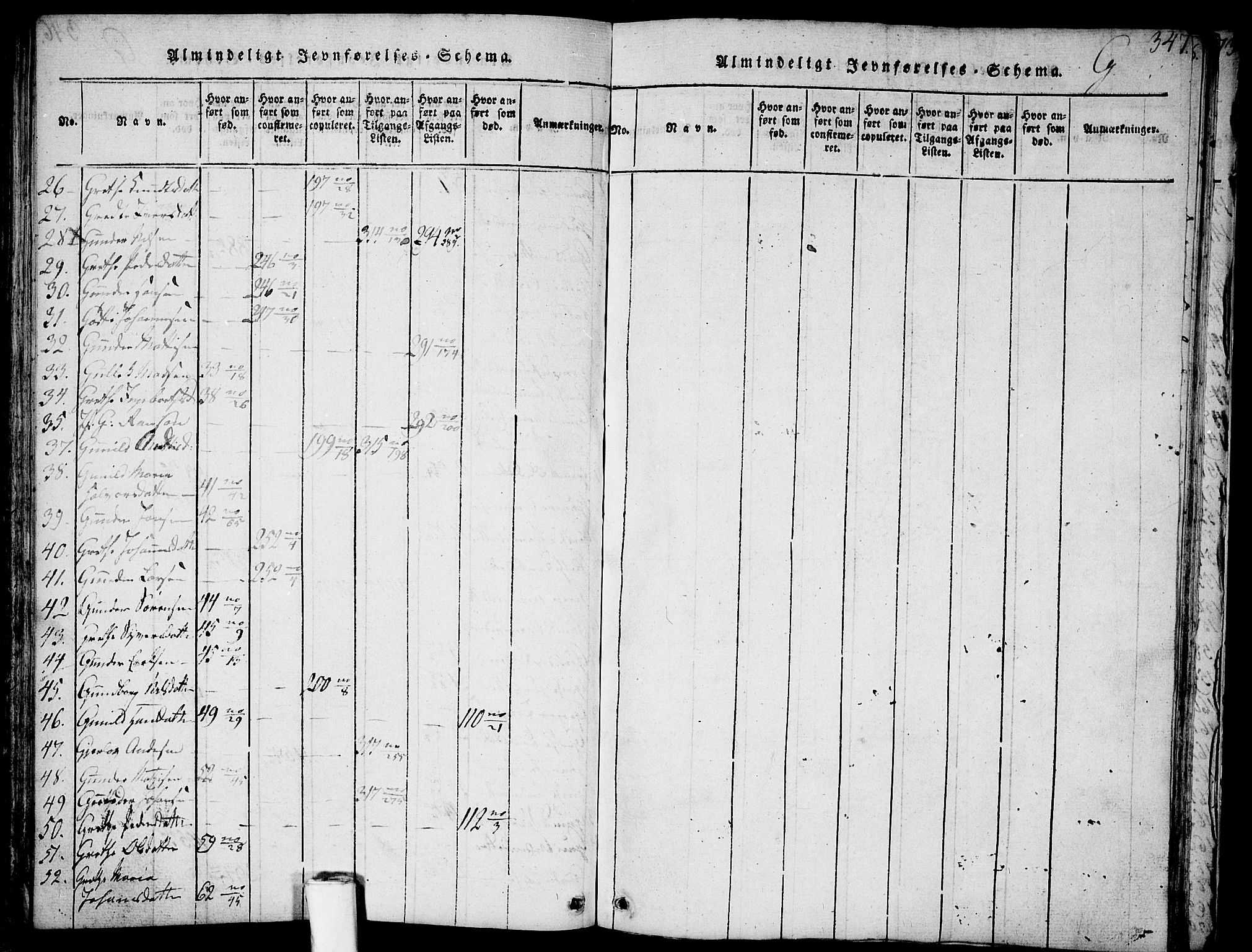 Skjeberg prestekontor Kirkebøker, SAO/A-10923/F/Fa/L0004: Parish register (official) no. I 4, 1815-1830, p. 347