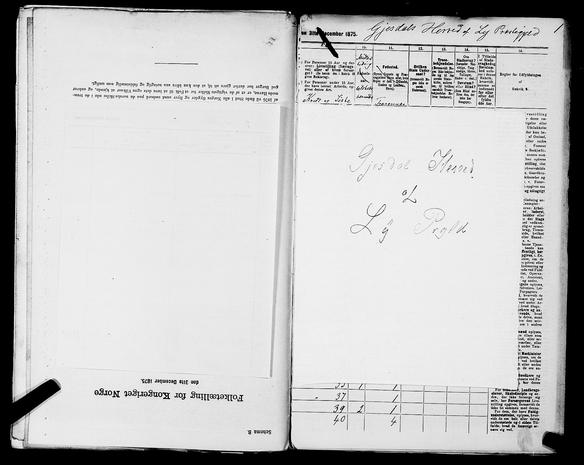 SAST, 1875 census for 1121P Lye, 1875, p. 39