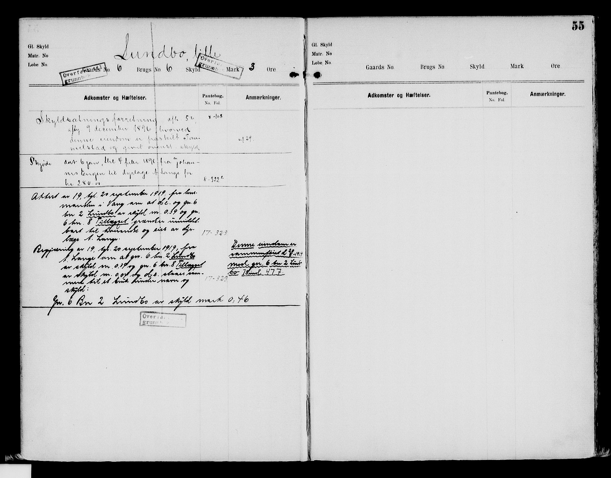 Nord-Hedmark sorenskriveri, SAH/TING-012/H/Ha/Had/Hade/L0002: Mortgage register no. 4.2, 1893-1940, p. 55