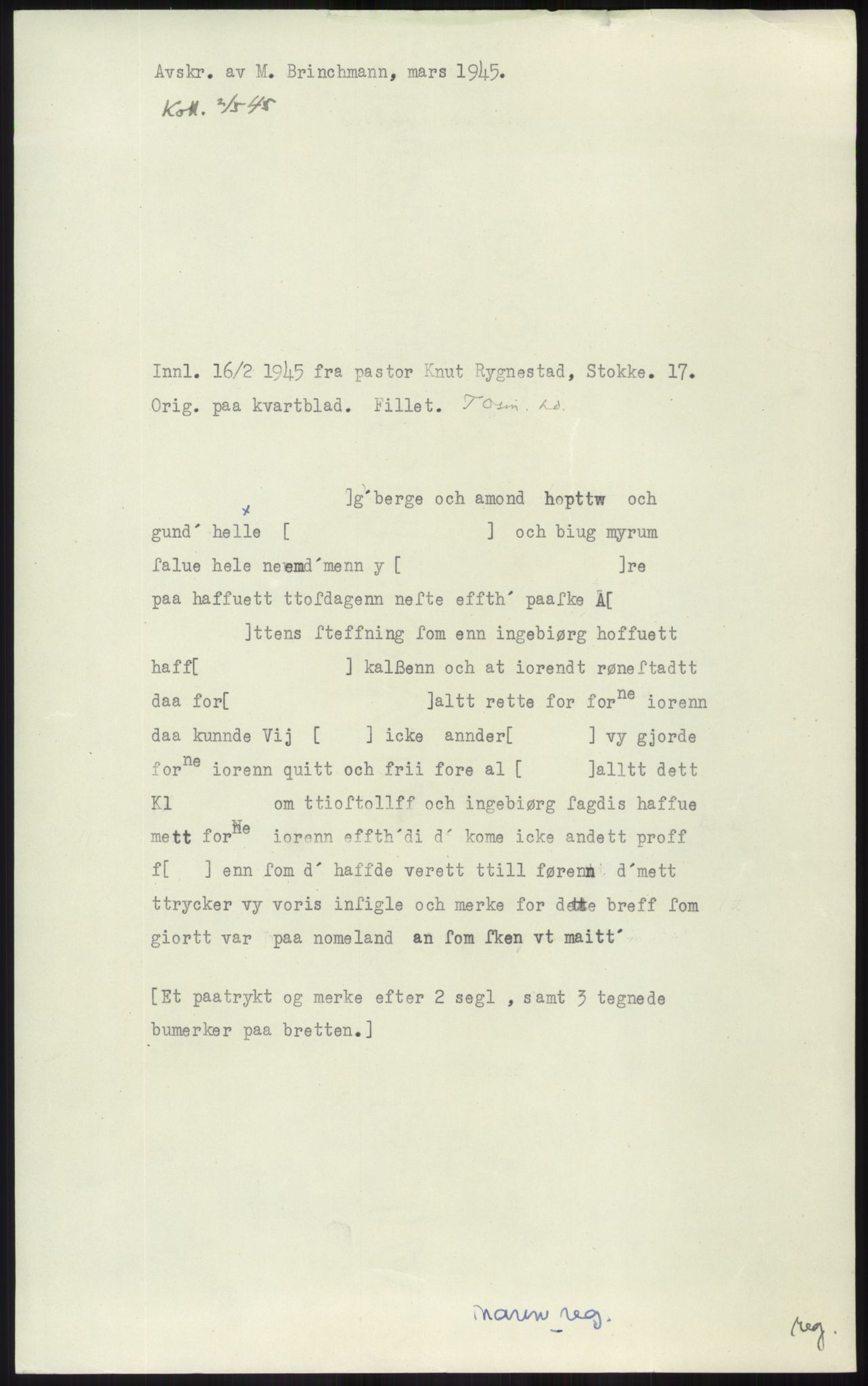 Samlinger til kildeutgivelse, Diplomavskriftsamlingen, RA/EA-4053/H/Ha, p. 1532